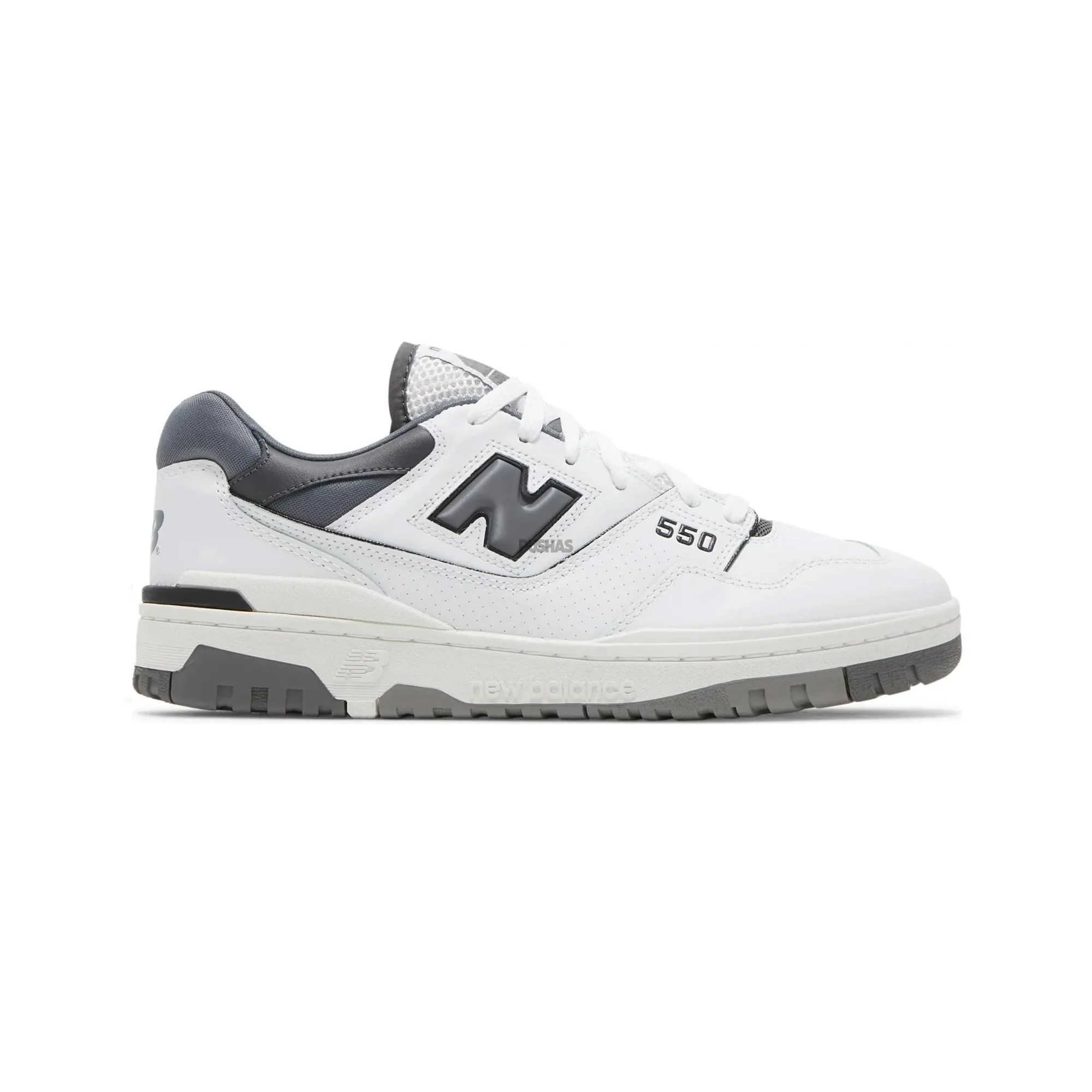 running on a treadmill at the gym shoes perforated upper running shoes 550 'Dark Grey' (2022)