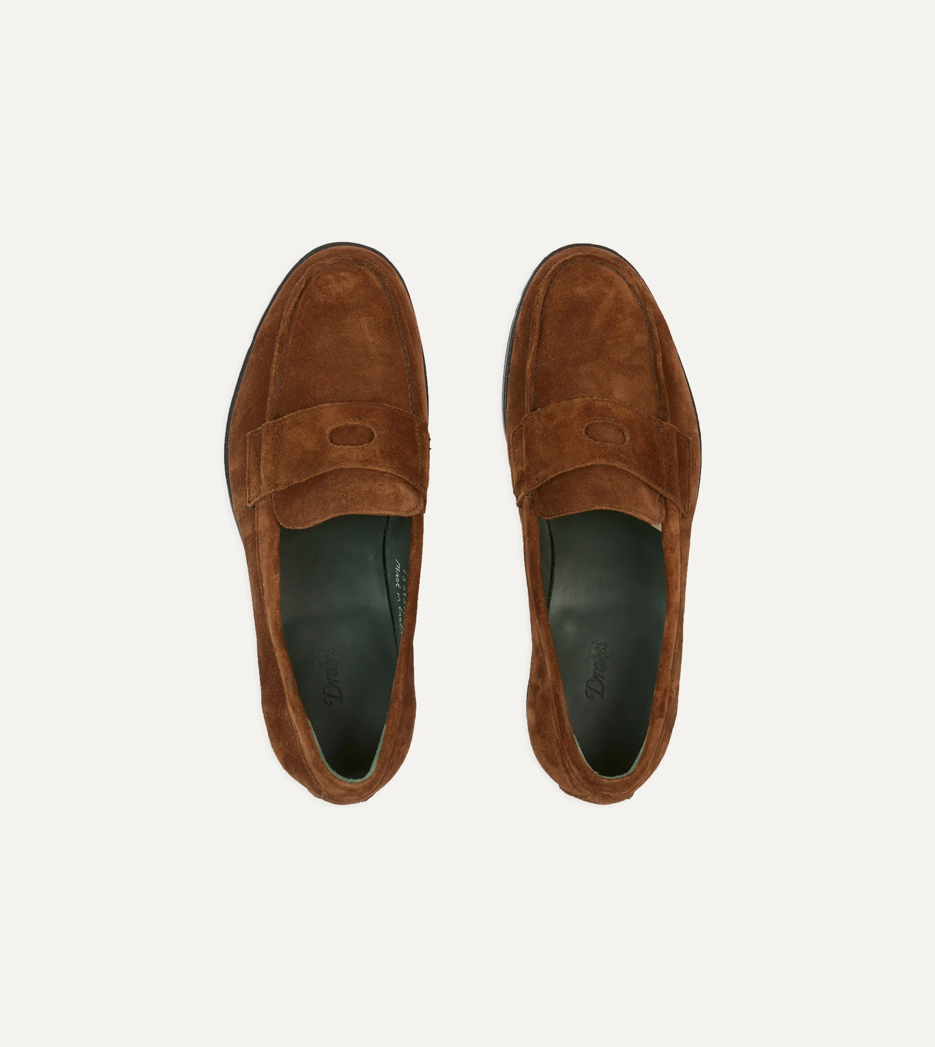 Simple Form Snuff Suede Charles Mk II Goodyear Welted Penny Loafer