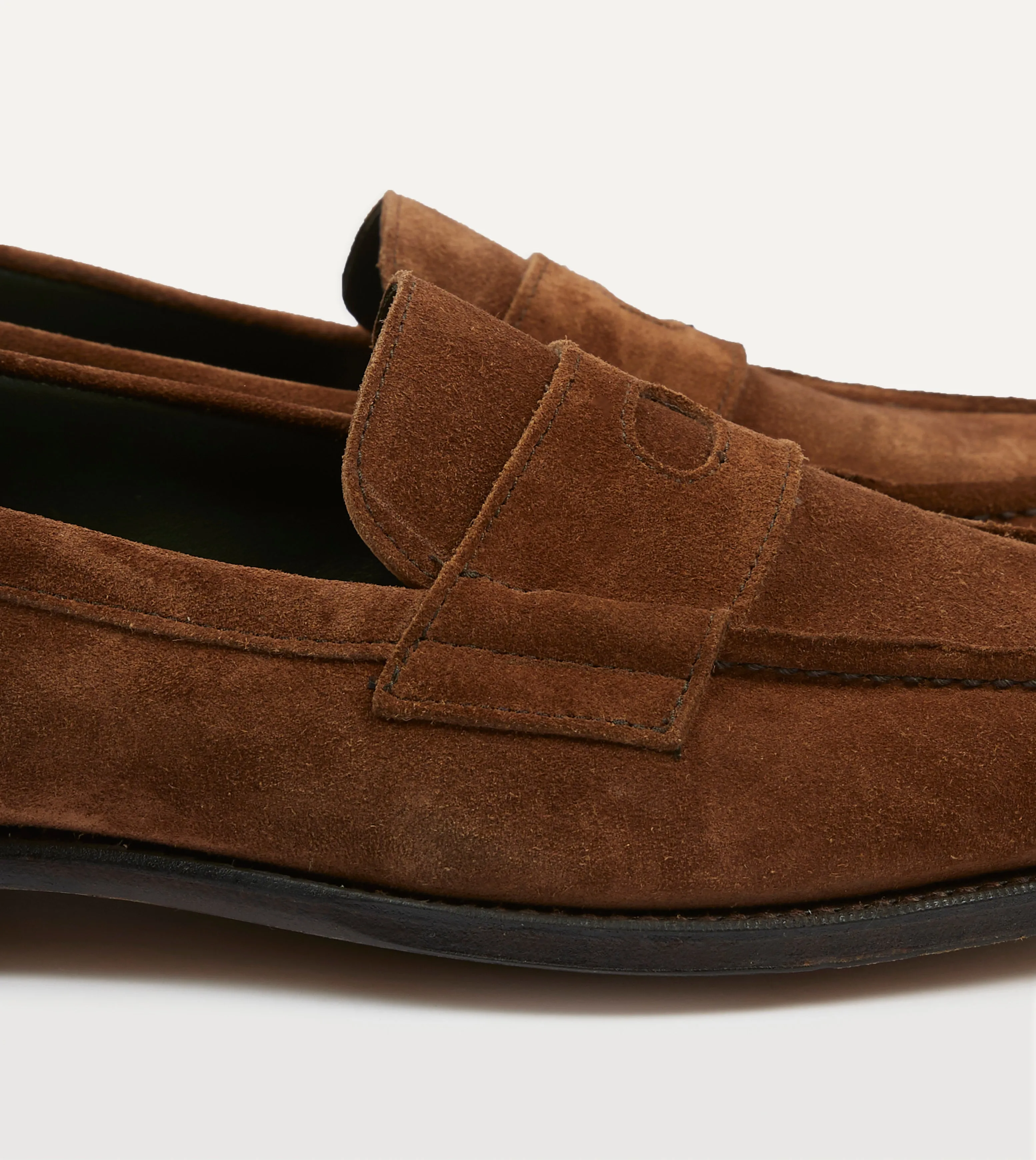 Effort Mode Snuff Suede Charles Mk II Goodyear Welted Penny Loafer