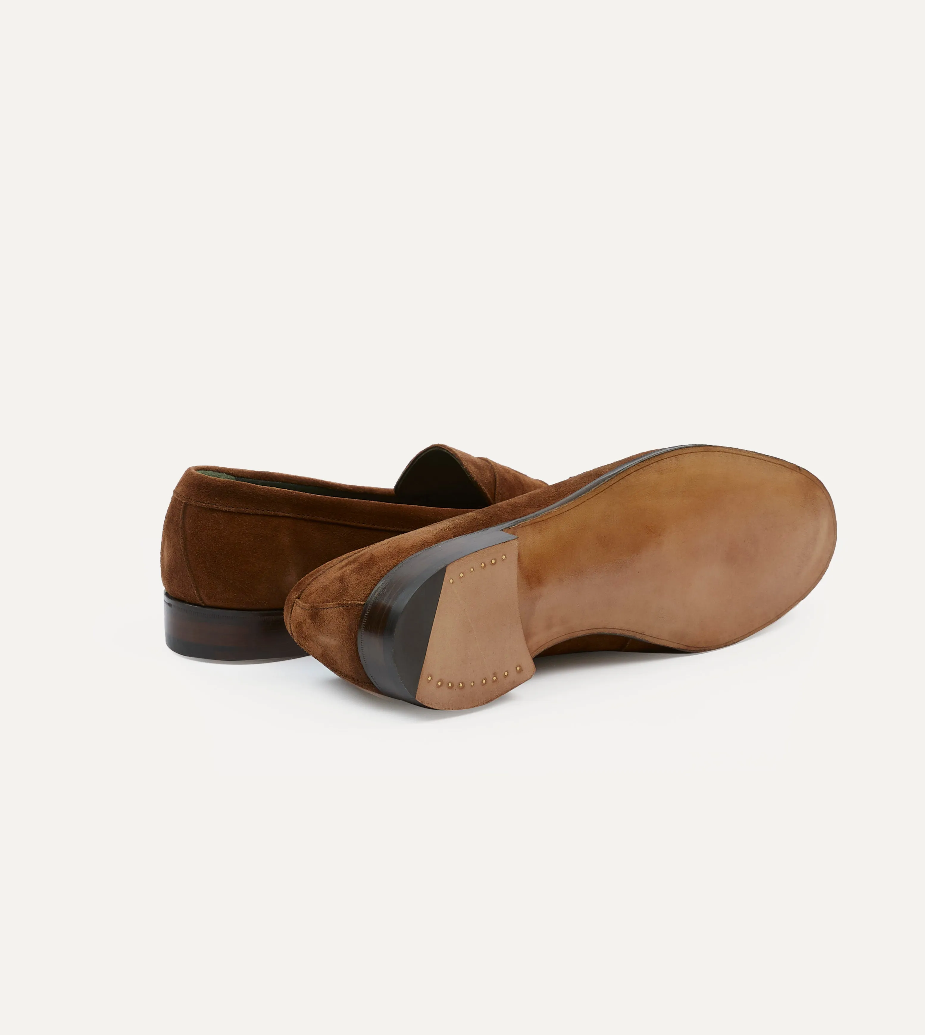 Country Club Soft Tone Snuff Suede Charles Mk II Goodyear Welted Penny Loafer