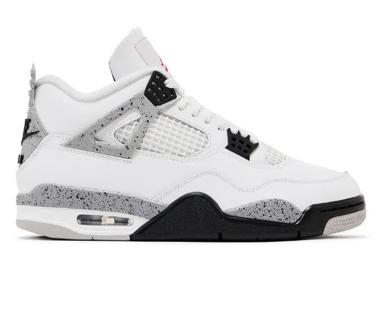 Men??s Nike Air Jordan 4 Retro (White Cement) Fresh Move Daily Travel