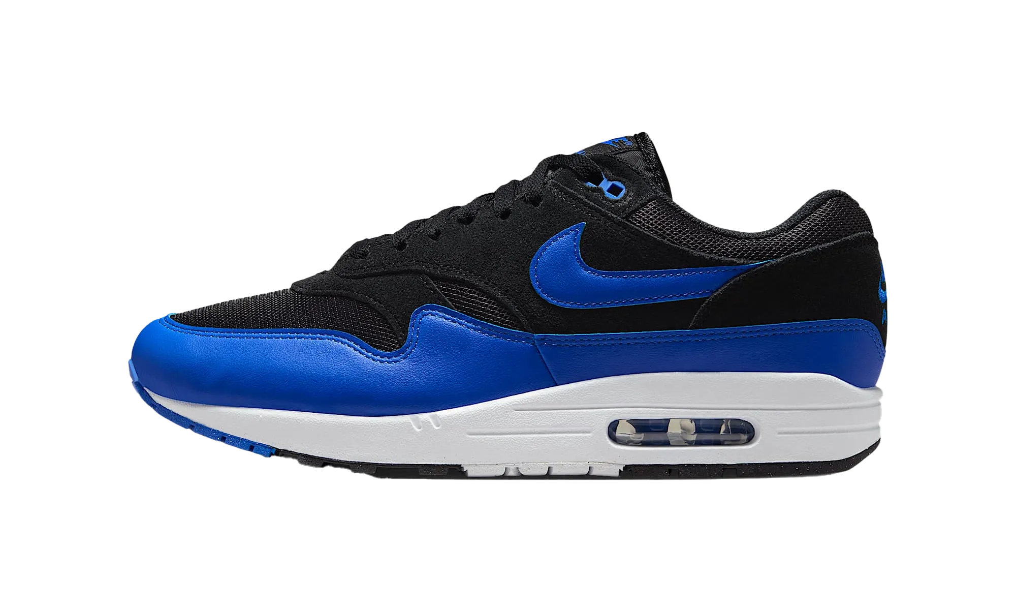 Dust - resistant brooch - decorated running shoes Air Max 1 "Hyper Royal"