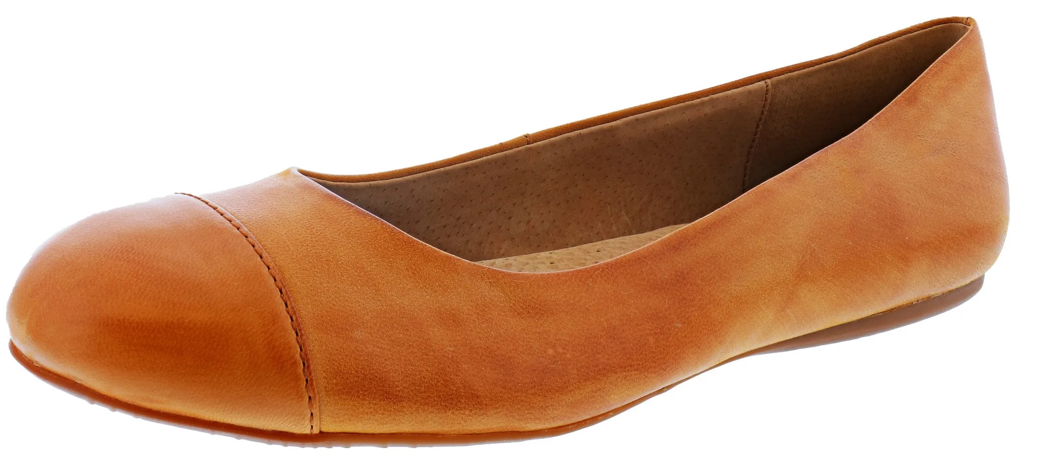 Softwalk Women's Napa 2E Wide Width Slip On Ballerina Flats Step Light