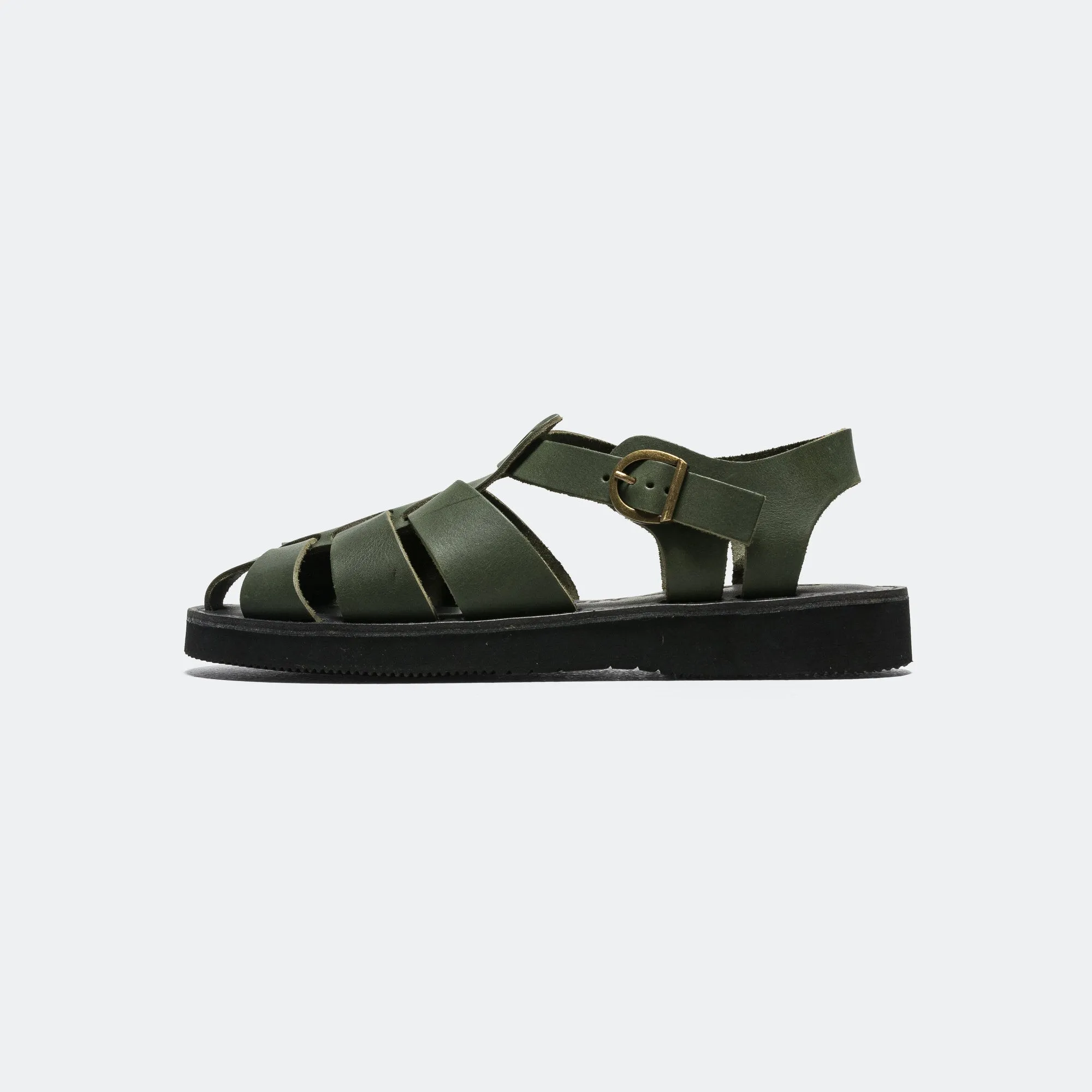 Easy Walk Flexible Fit Shoes Gurkha Sandal - Pottery Green
