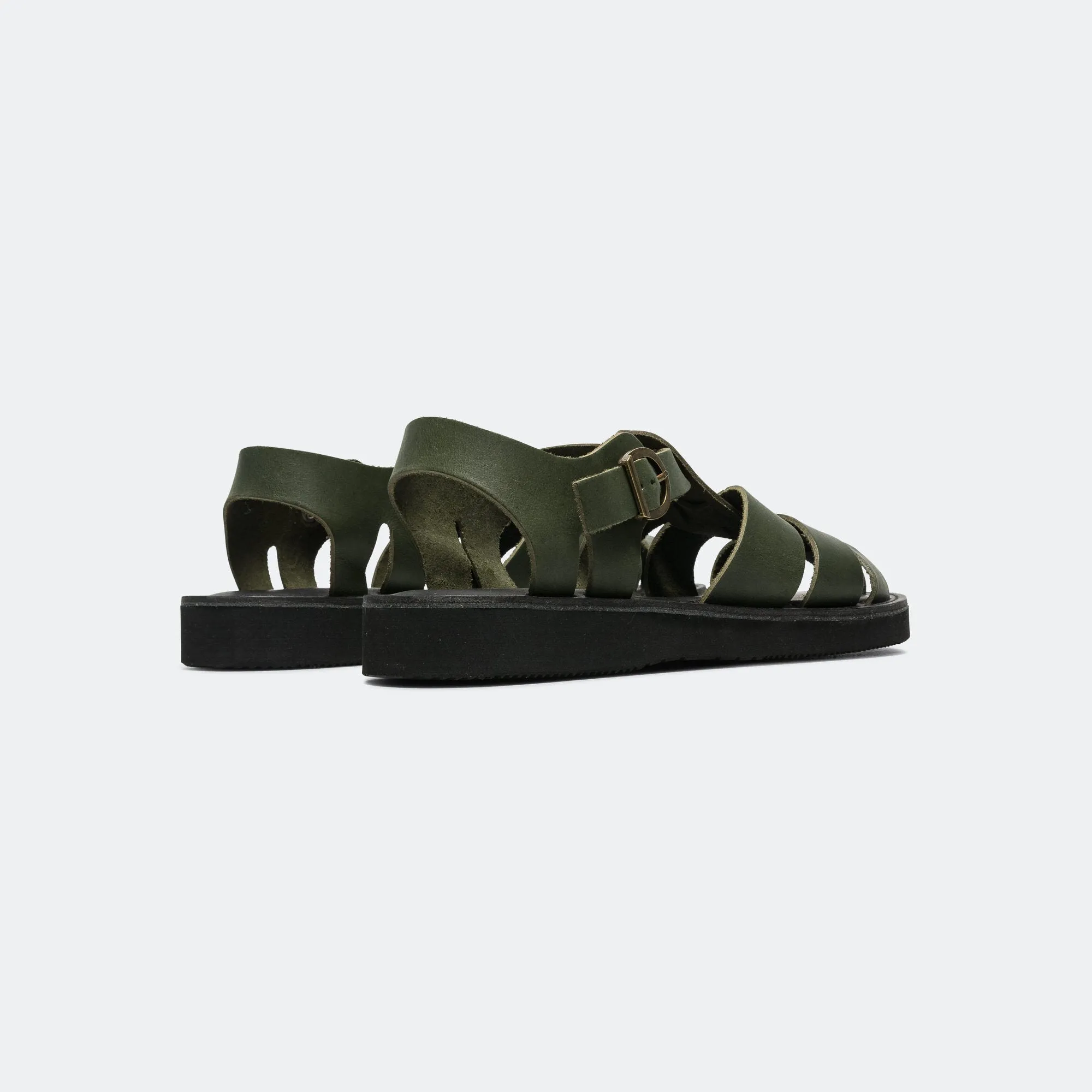 Gurkha Sandal - Pottery Green Open Wear