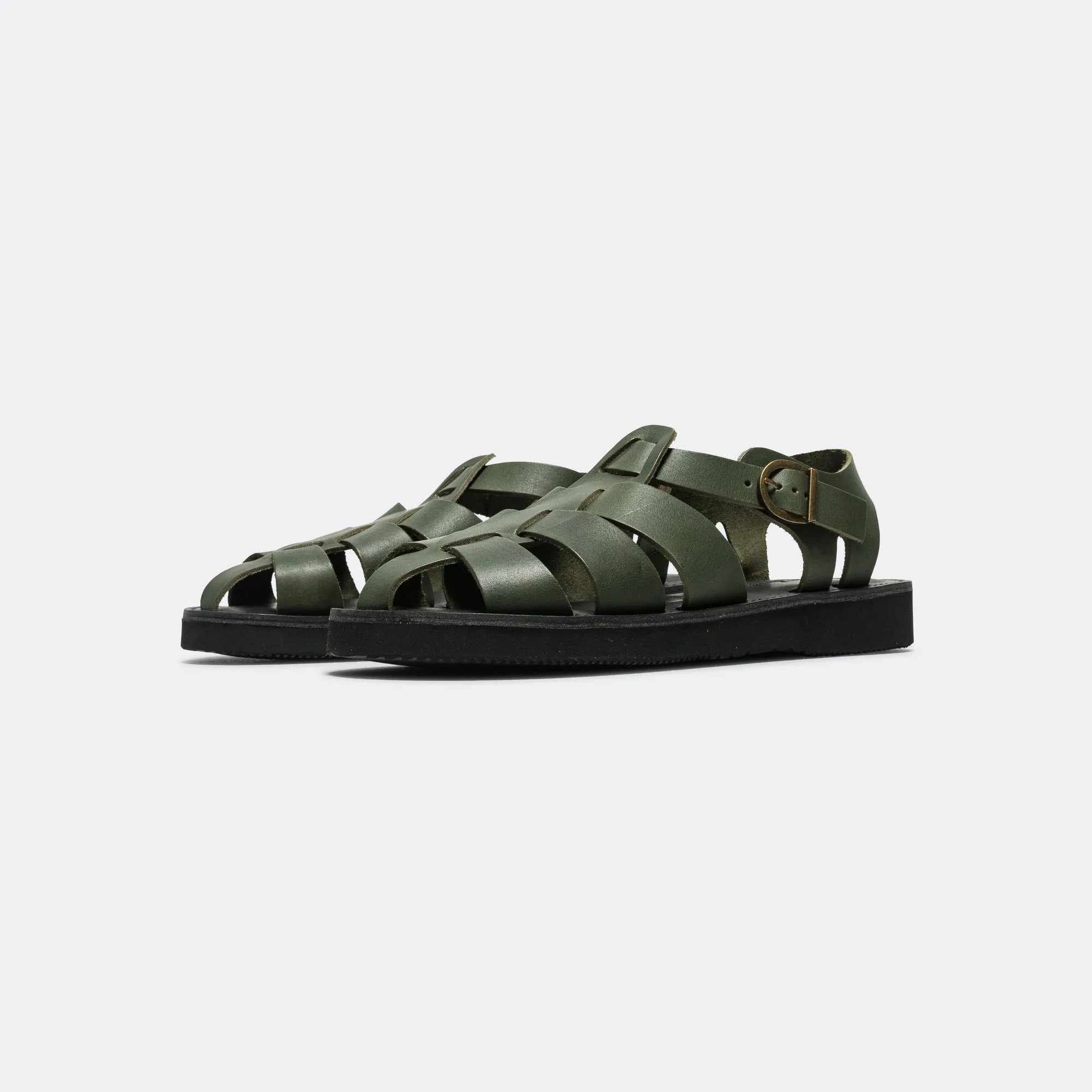 Gurkha Sandal - Pottery Green Flex form
