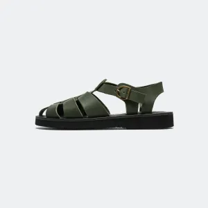 Easy Walk Flexible Fit Shoes Gurkha Sandal - Pottery Green