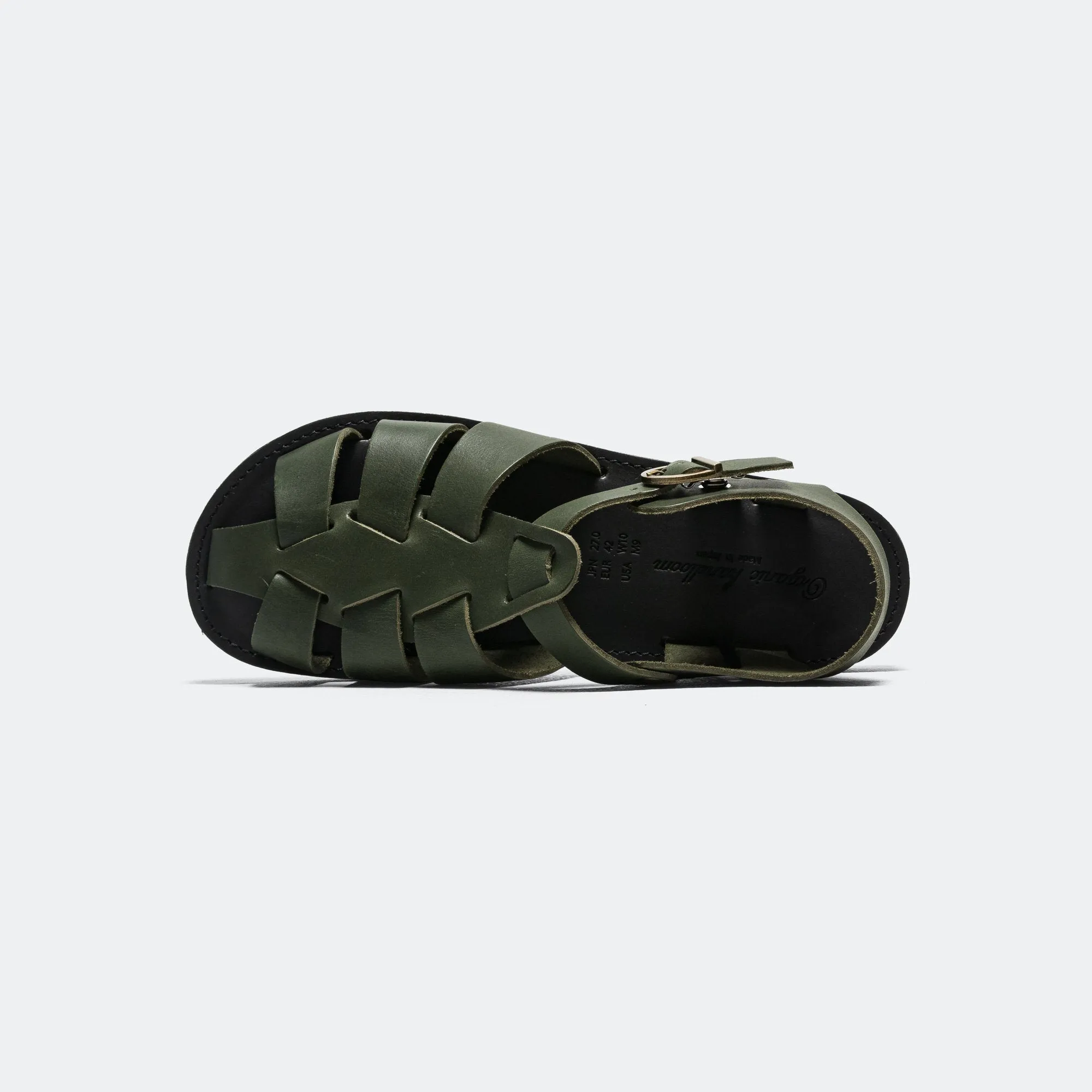 Gurkha Sandal - Pottery Green Low Profile removable insoles