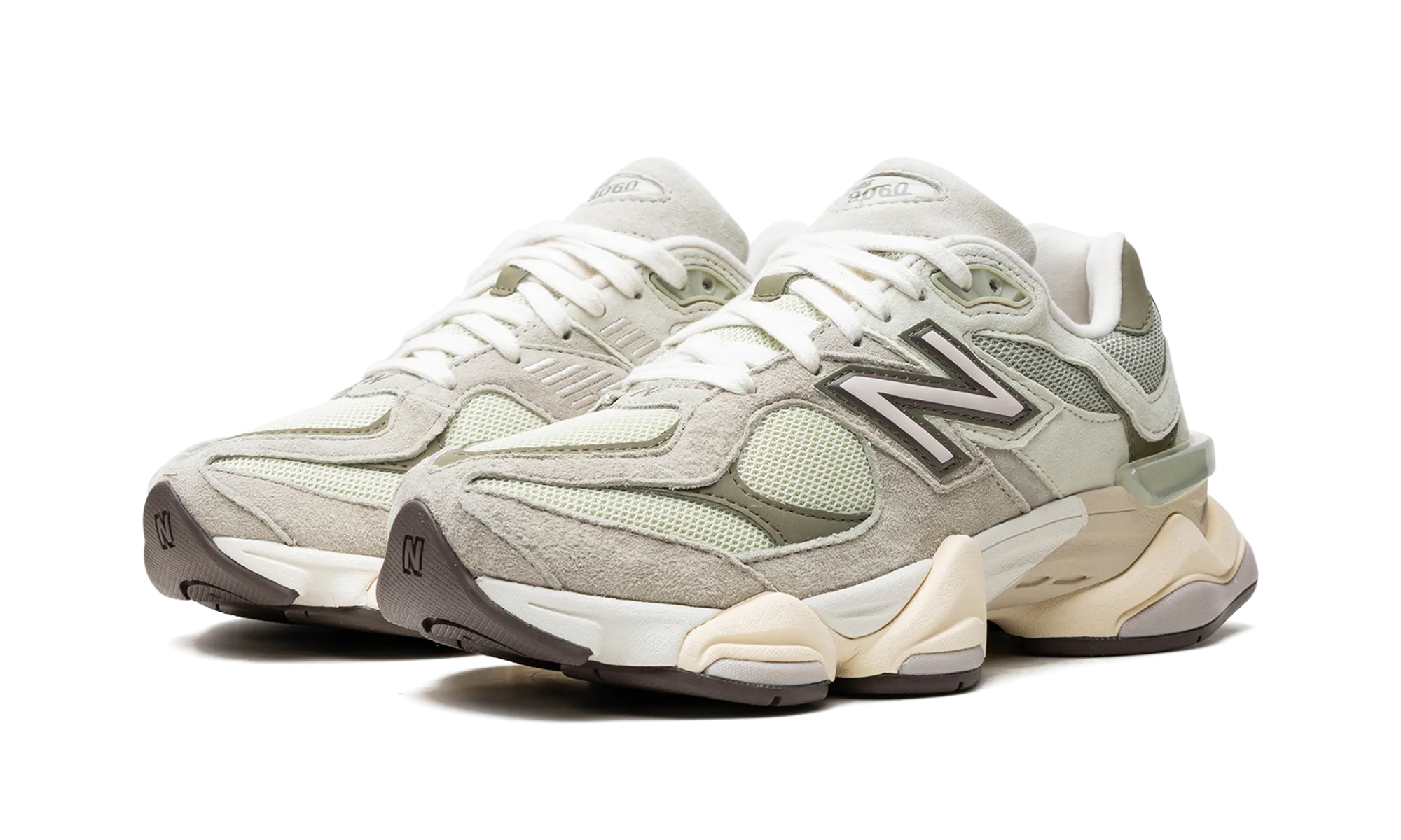 smooth - finish shoes Athletic 9060 "Olive"