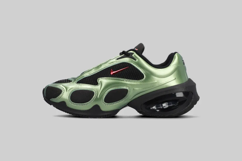 Wet running stability locally - sourced Women's Nike Air Max Muse 'Metallic Oil Green'