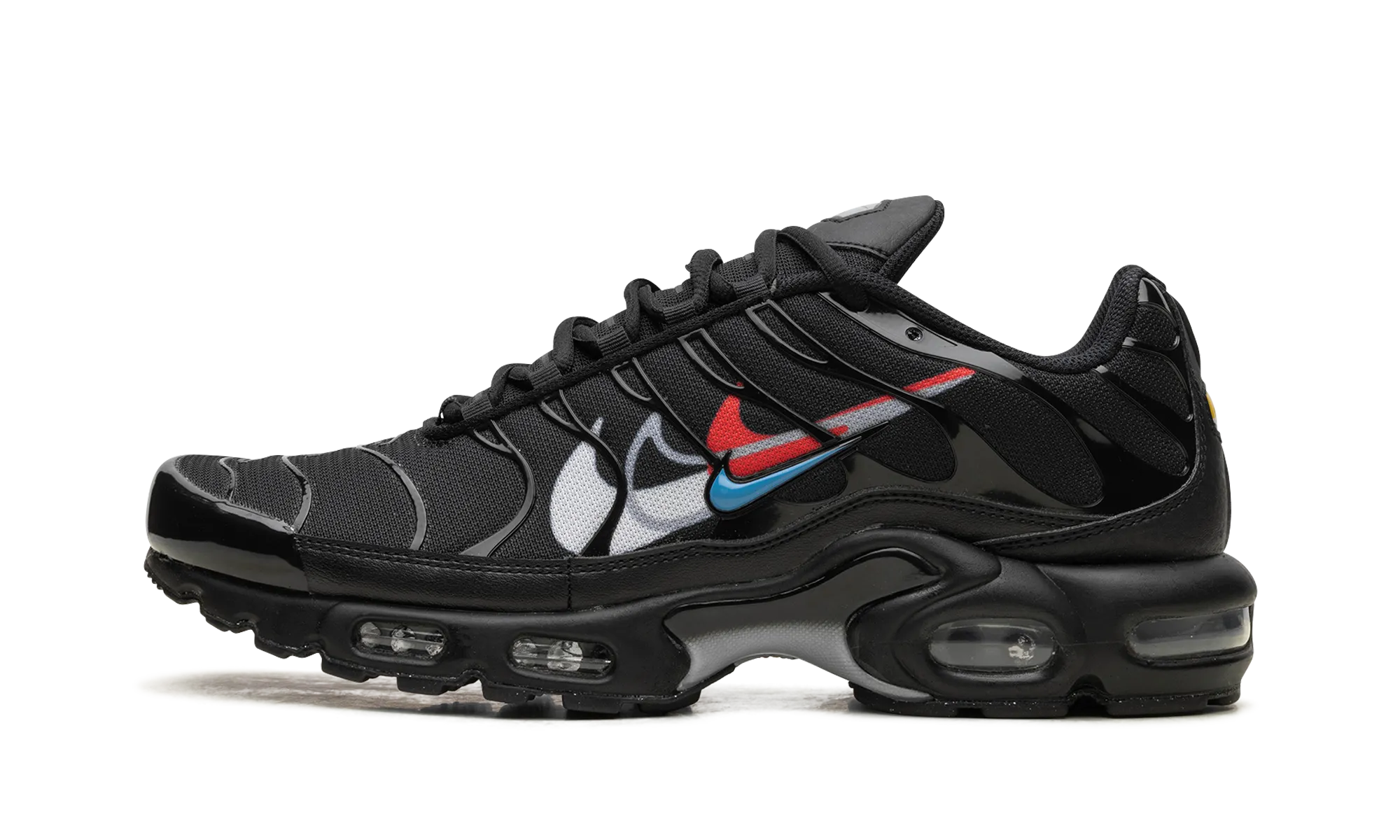 Air Max Plus "Multi Swoosh Black Bright Crimson" terrain - specific shoes