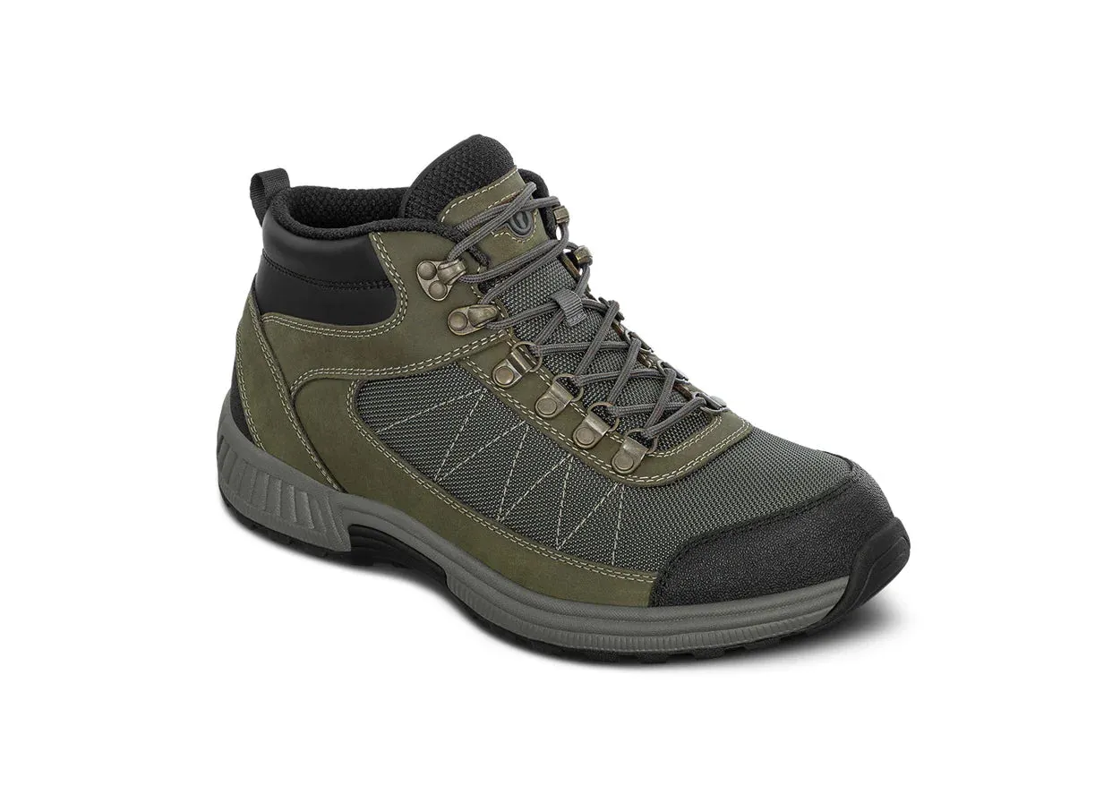 Soft Comfortable Arch Support Orthofeet - Men - Hunter Waterproof - Olive