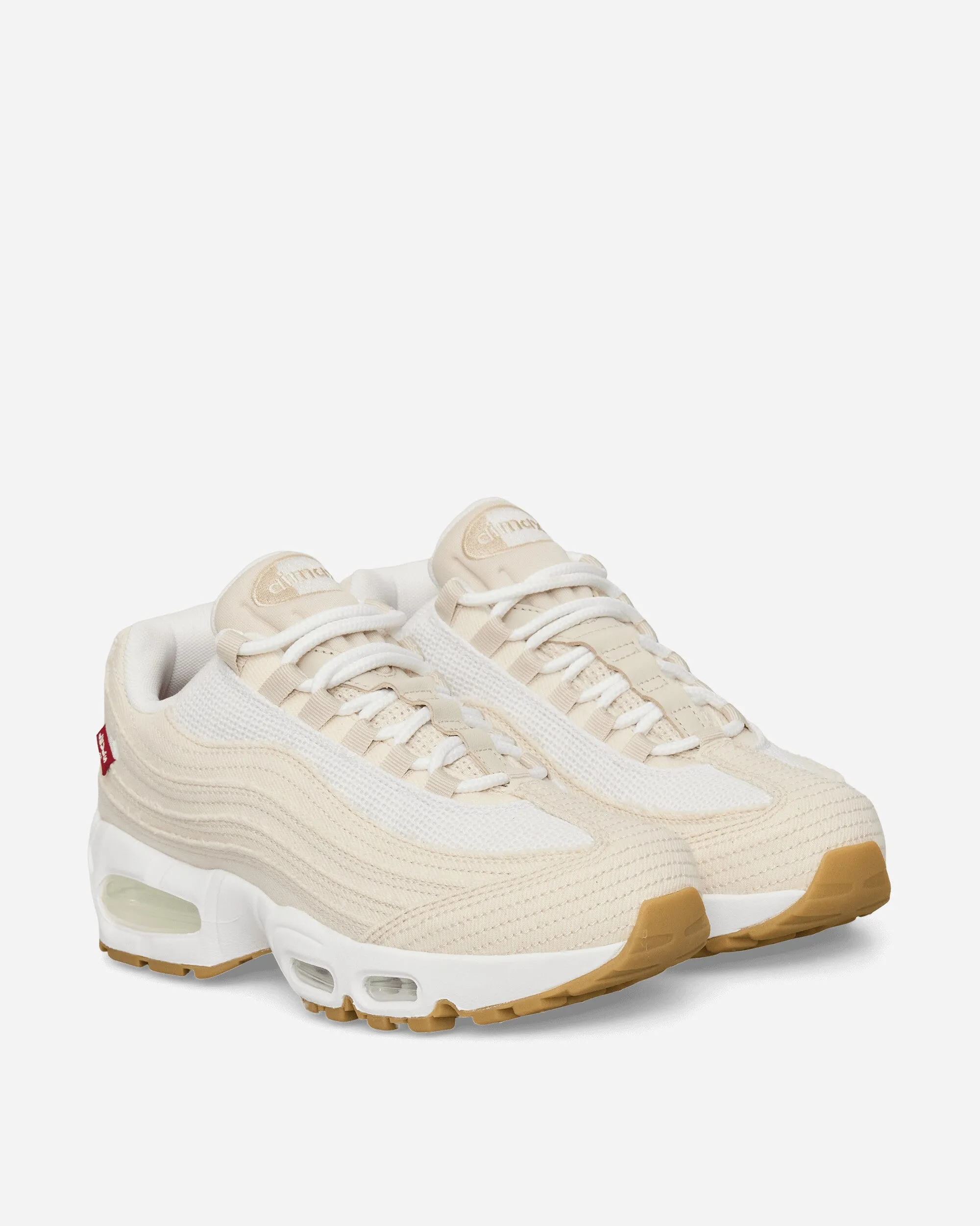 Levi's Air Max 95 Sneakers White / Ecru Designer Style Seamless Inner Lining