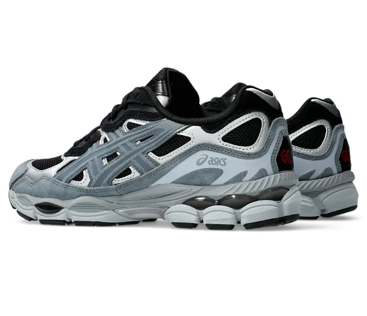 Women's Asics Gel NYC (Black/Fjord Grey) Full Grip Sleek Outline