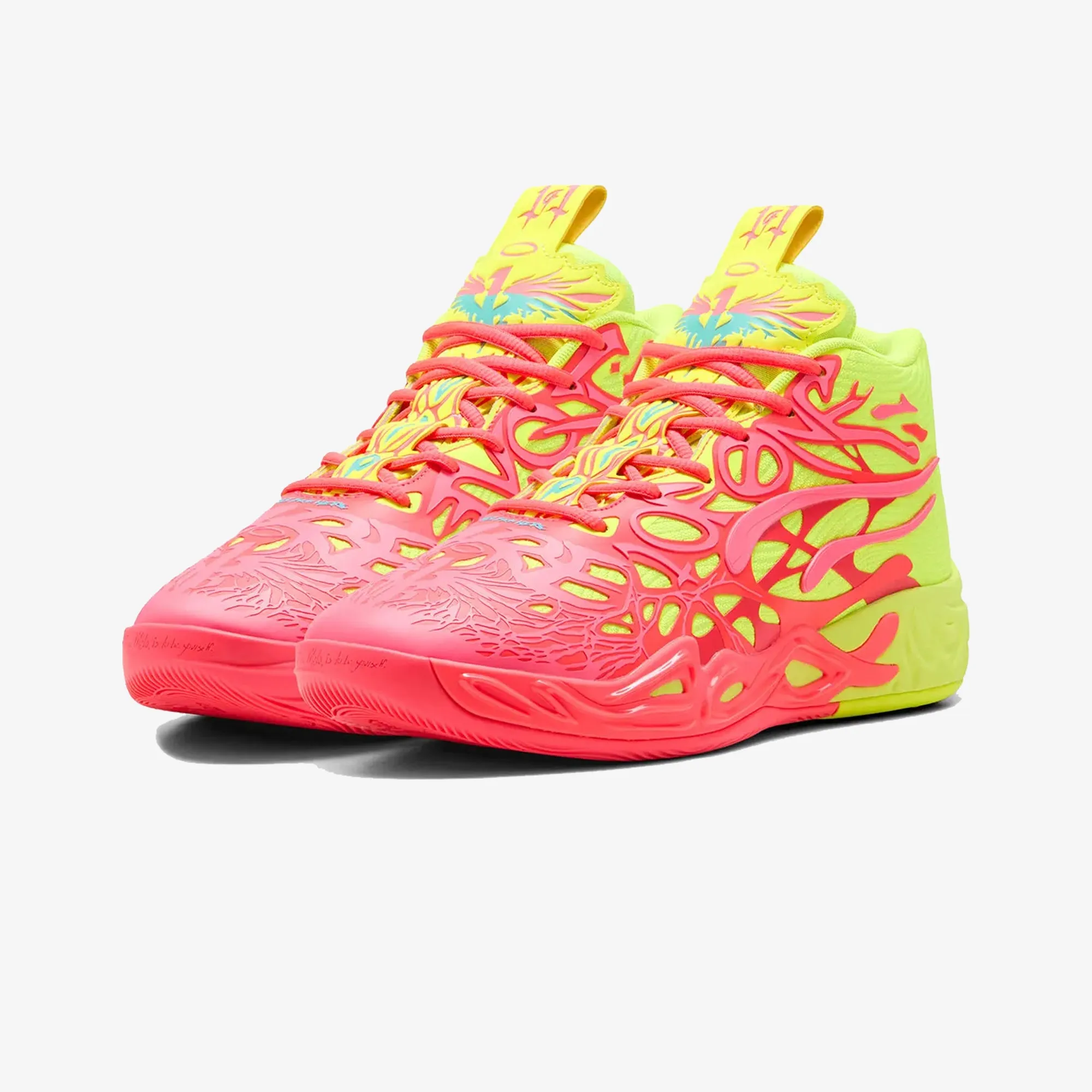 College Style Flexible Sole Puma | MB.04 1 LOVE { PINK ALERT/YELLOW ALERT