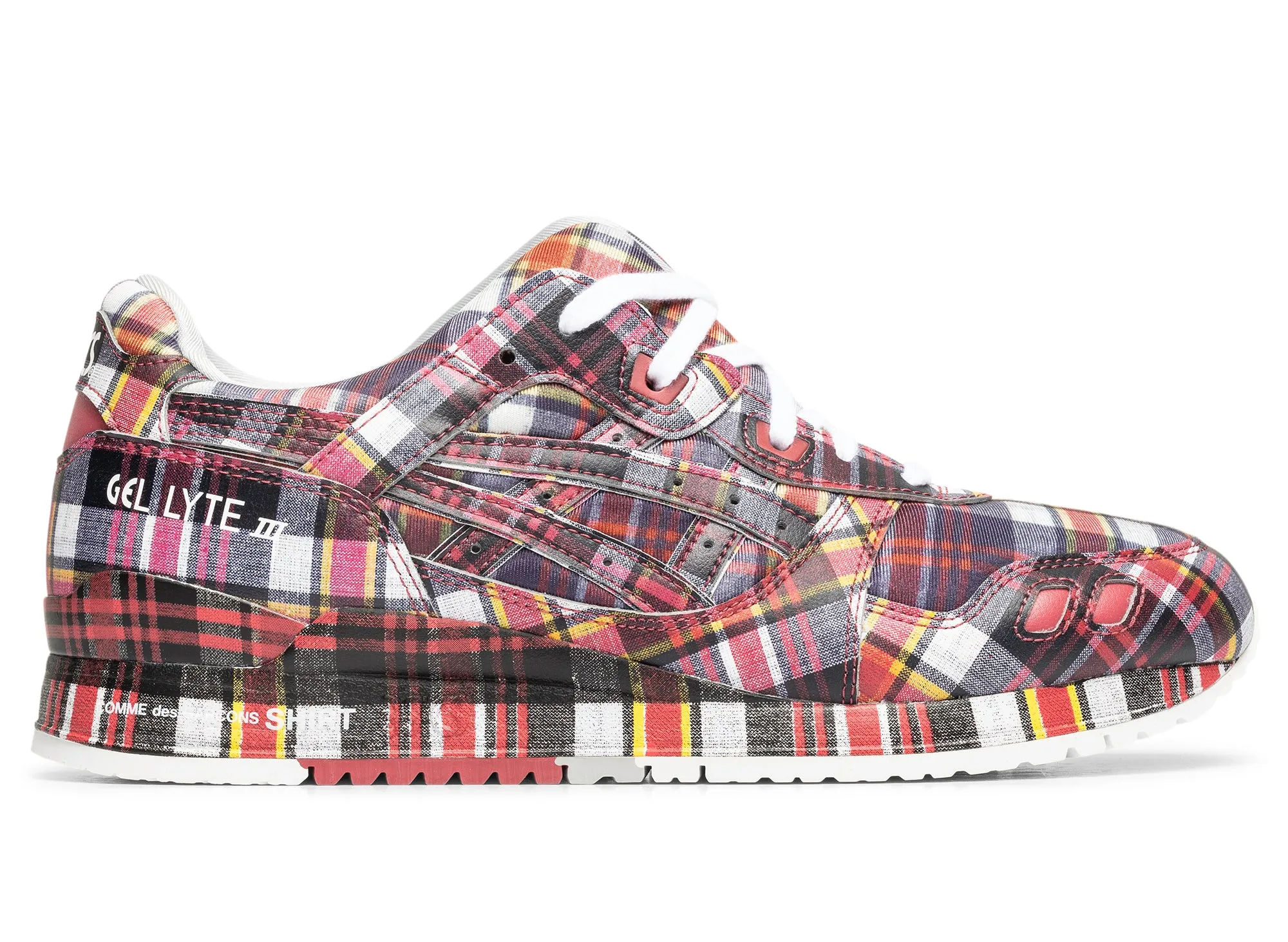 Comme des Gar?ons SHIRT x ASICS Gel Lyte III in Red Power Base Wide Base