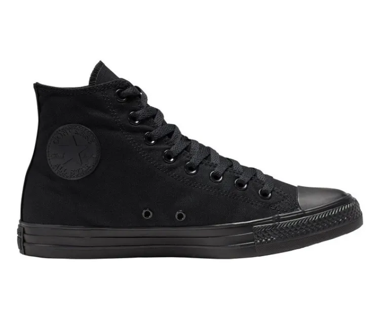 Men's Converse Chuck Taylor High Tops (Triple Black) Dynamic flex Indoor Use