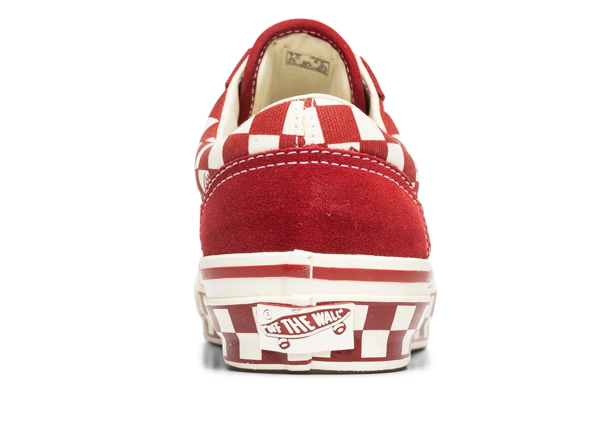 Unisex Vans Old Skool 36 BMX in Red heel - cup - level