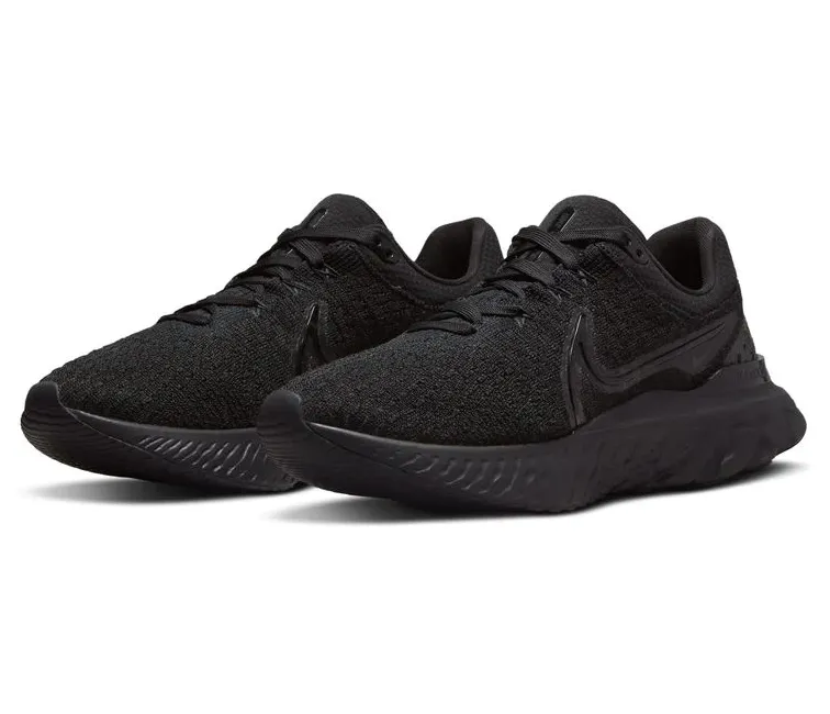 Women's Nike React Infinity Run FK 3 (Triple Black) Ventilation Technology