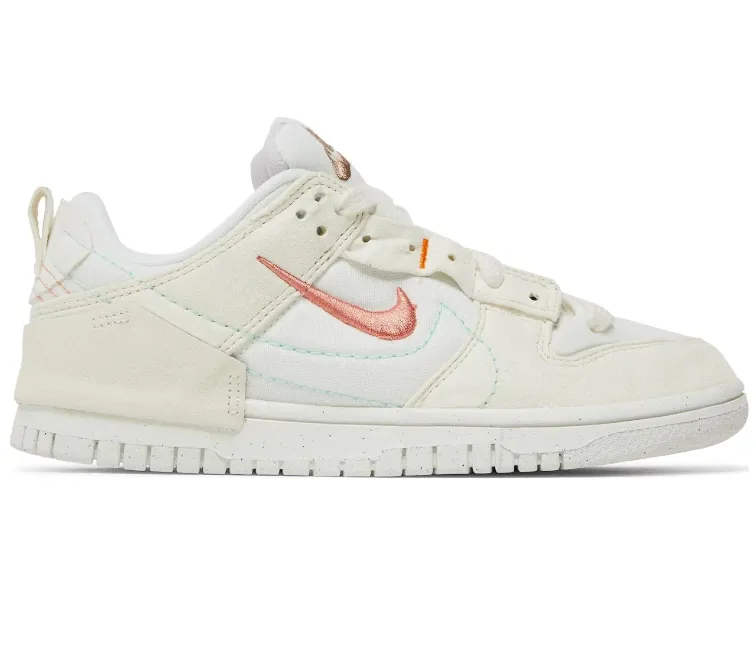 All Gender Ventilation Channel System Women's Nike Dunk Low Disrupt 2 (Pale Ivory/Lt Madder)