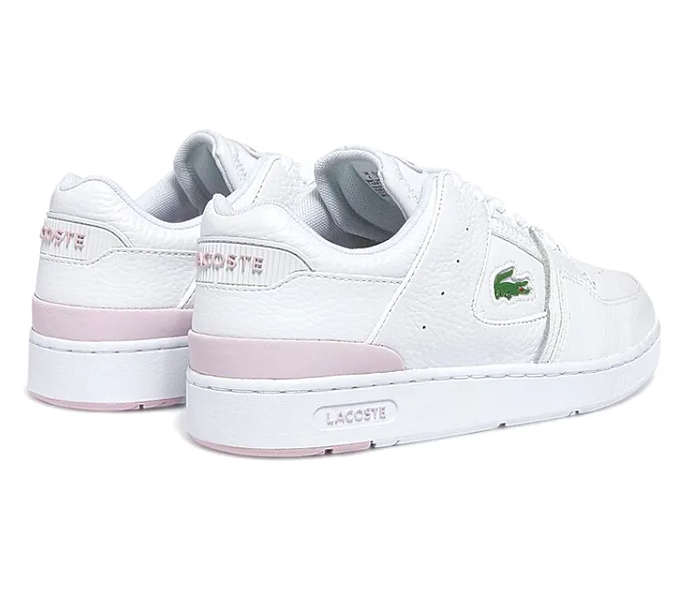 Recycled Rubber Cycling Comfort Women's Lacoste Court Cage 0722 (White/Light Pink)