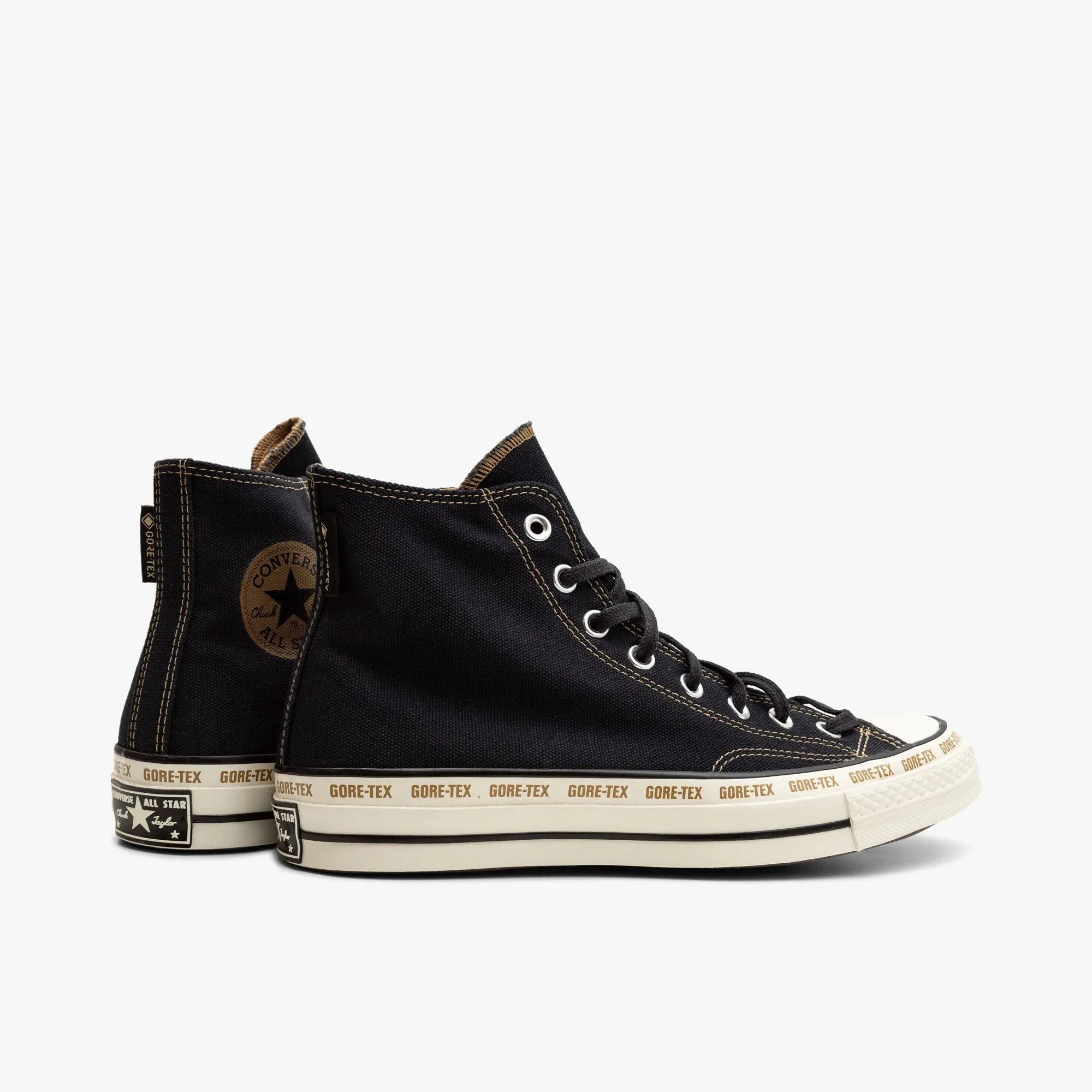 Converse Chuck 70 Hi GTX Black / Toadstool Tan - Egret Dry Comfort