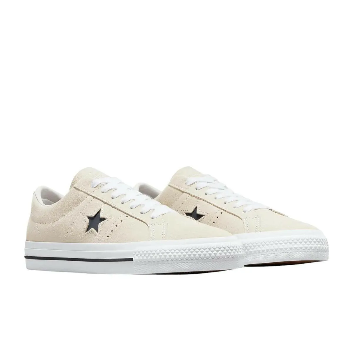 Rapid Style Skater Action Converse - One Star Pro Shoes Egret/White/Black