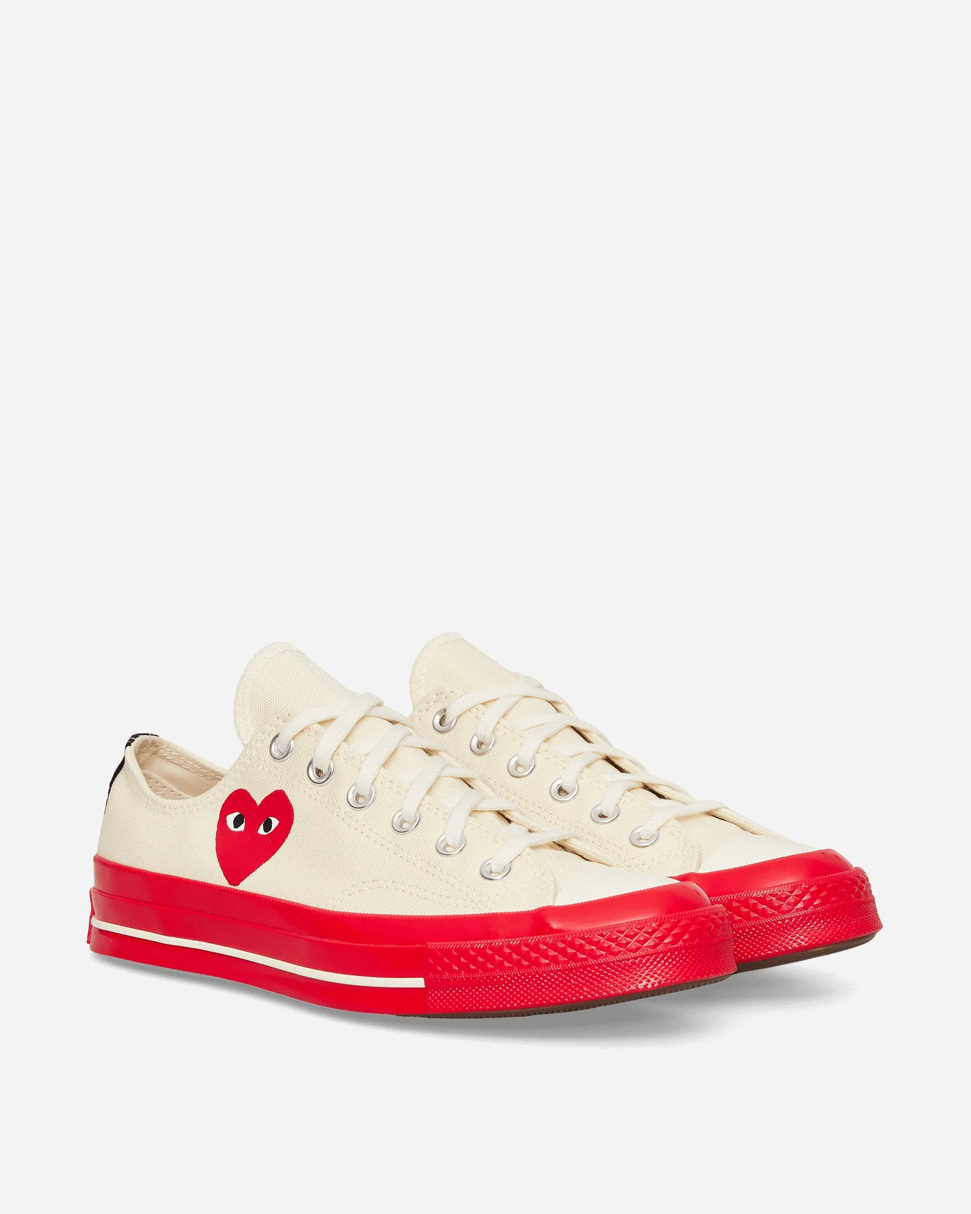 Retro-inspired support Durable Form Converse Red Sole Chuck 70 Low Sneakers Beige