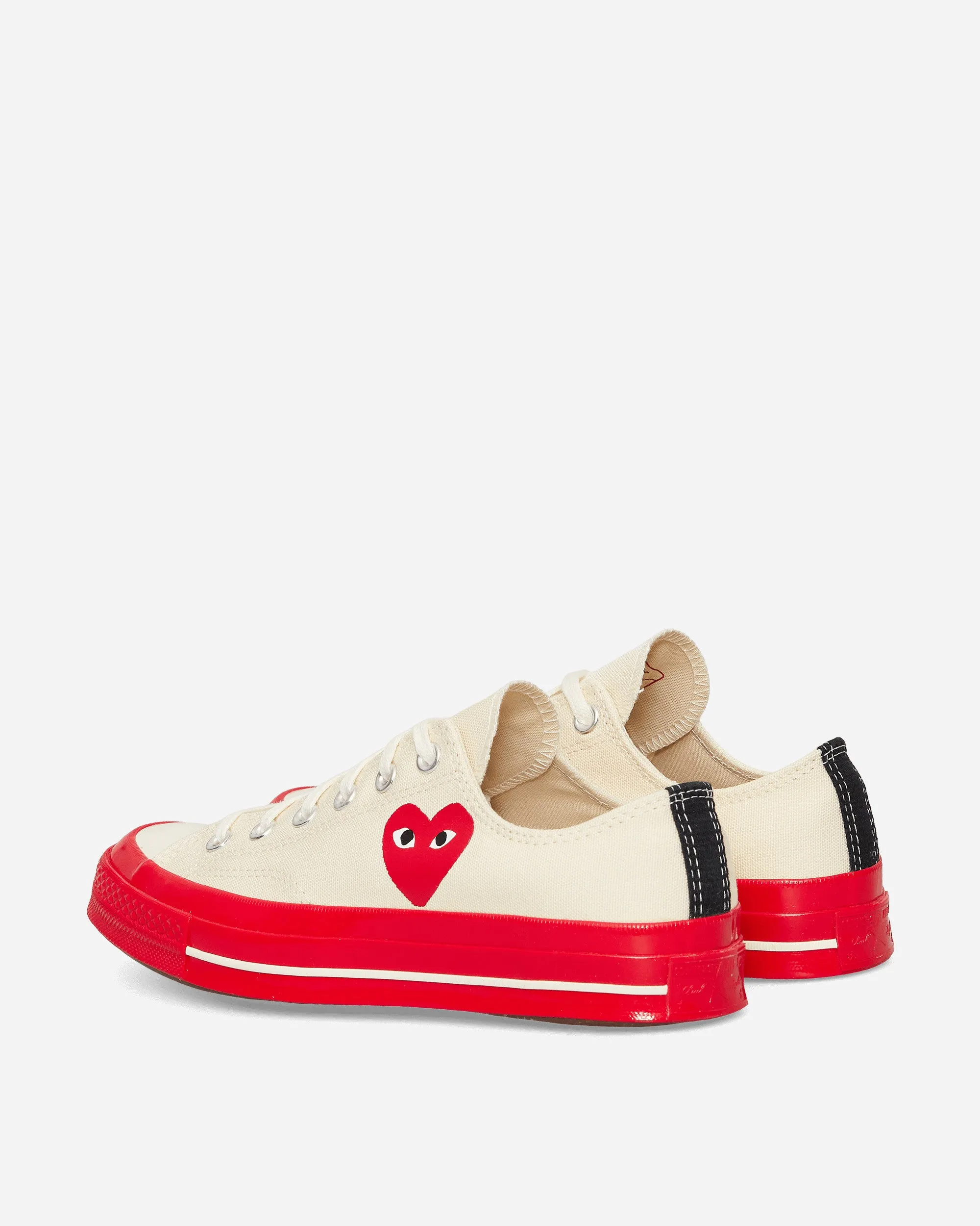 Converse Red Sole Chuck 70 Low Sneakers Beige Narrow Fit Street Casual