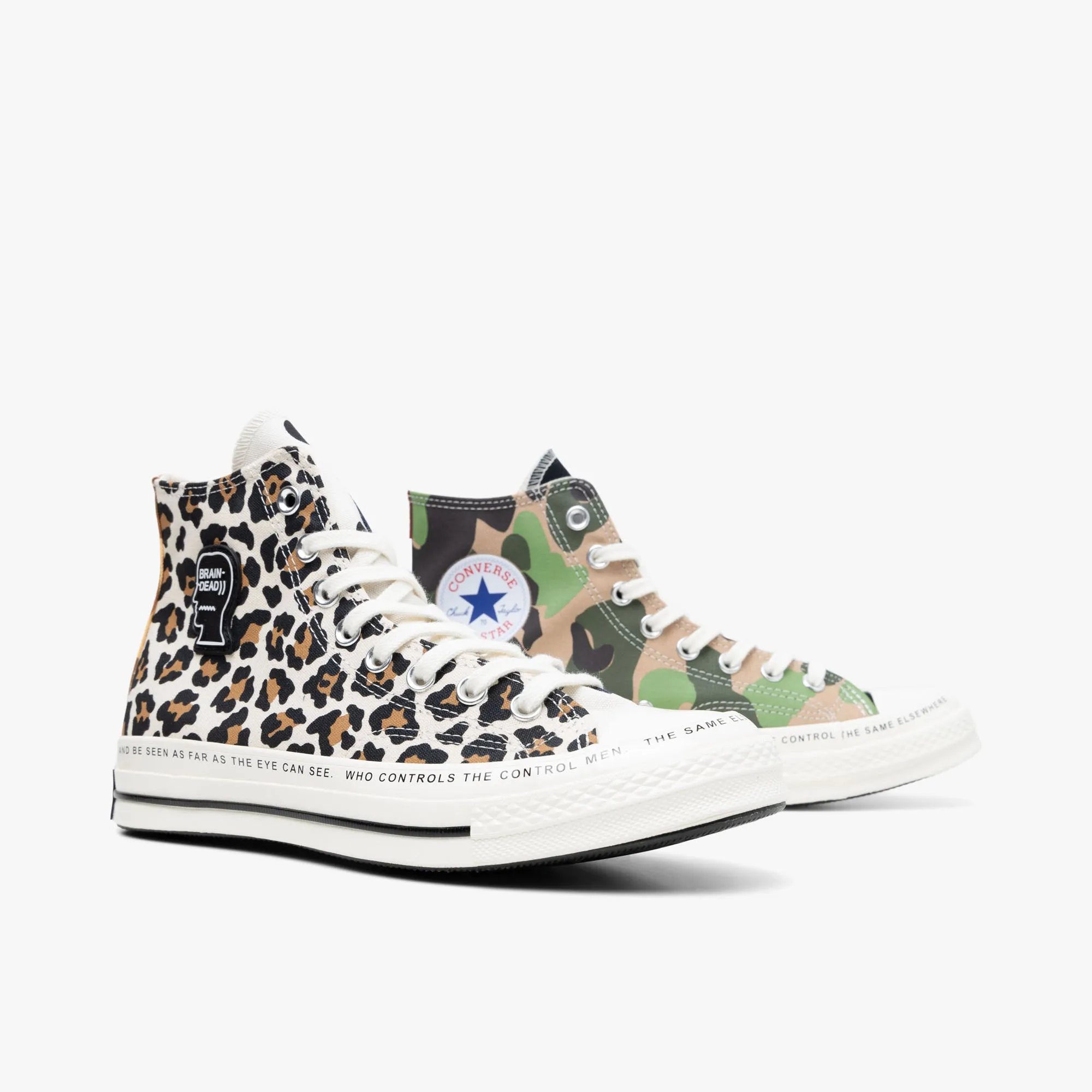 Comfort Ride Fit Breathable Comfort Converse x Brain Dead Chuck 70 Hi Egret / Black - Multi