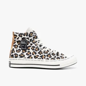 Non Marking Soles Converse x Brain Dead Chuck 70 Hi Egret / Black - Multi
