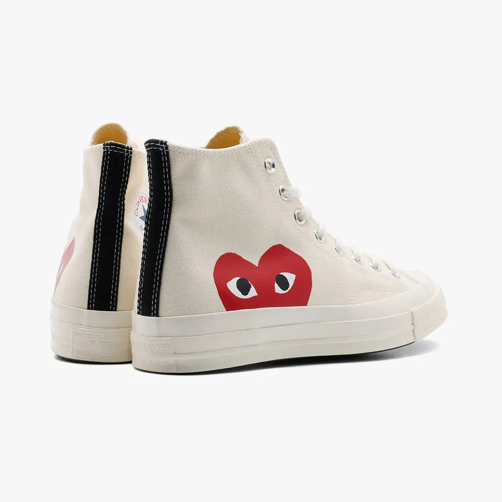 Converse x COMME des GAR?ONS PLAY Chuck Taylor Hi / Beige Plush Interior Trail Ready