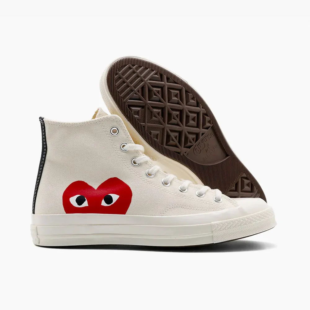 Converse x COMME des GAR?ONS PLAY Chuck Taylor Hi / Beige Low Top Skater Wear
