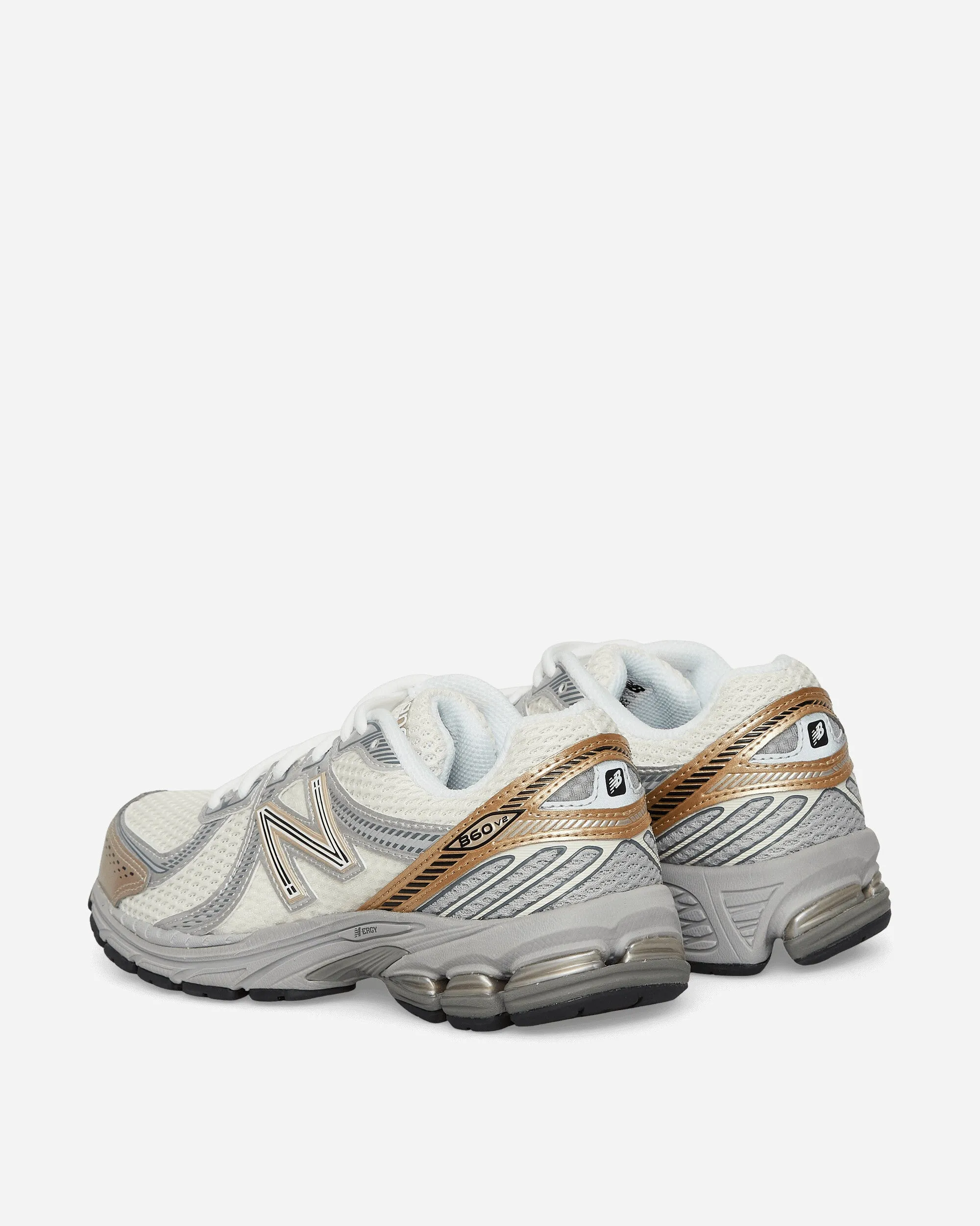 860v2 Sneakers Sea Salt / Gold Metallic Breathable mesh upper Elevated Comfort