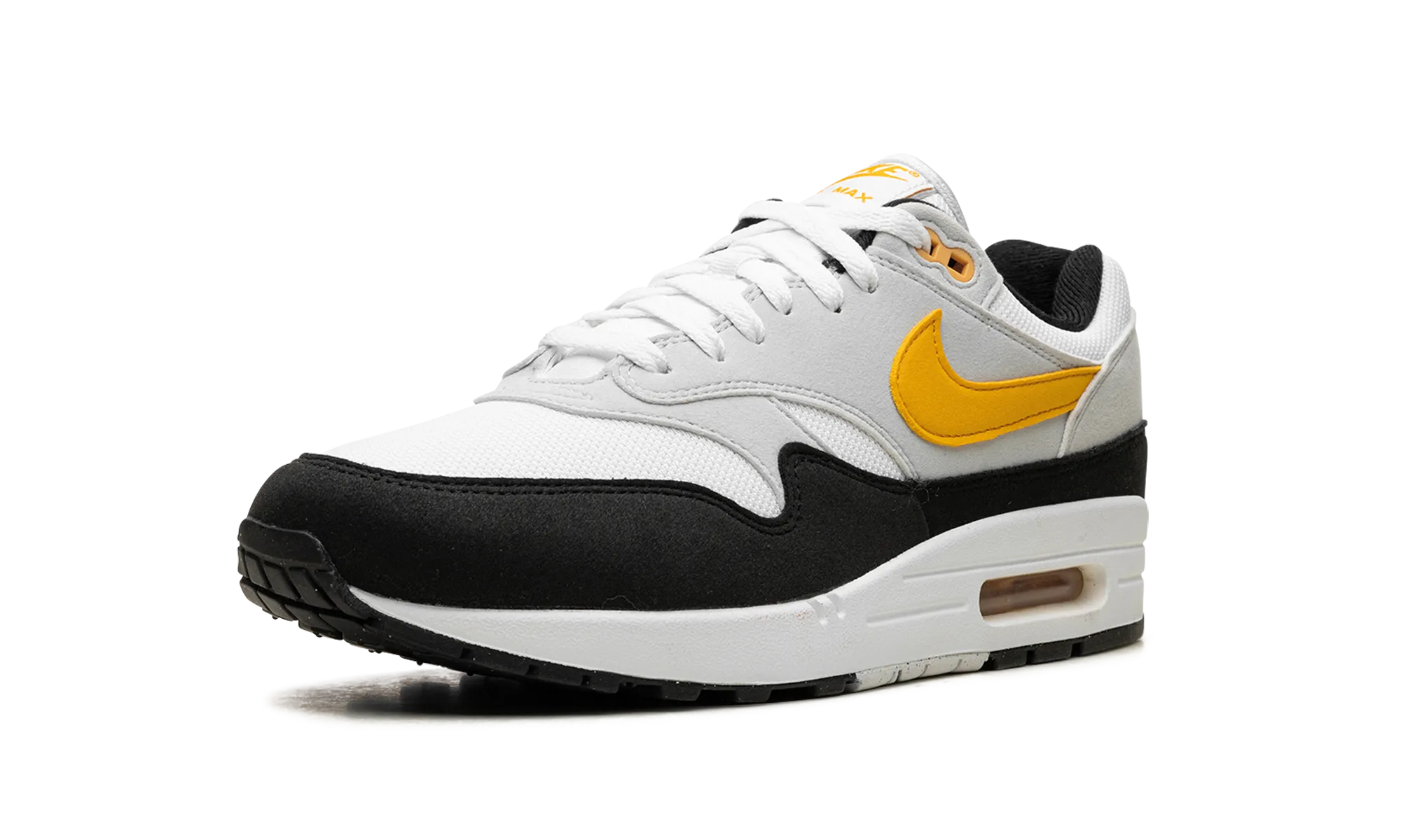 Air Max 1 "White / University Gold / Black" race - day - shoes fartlek running shoe ability