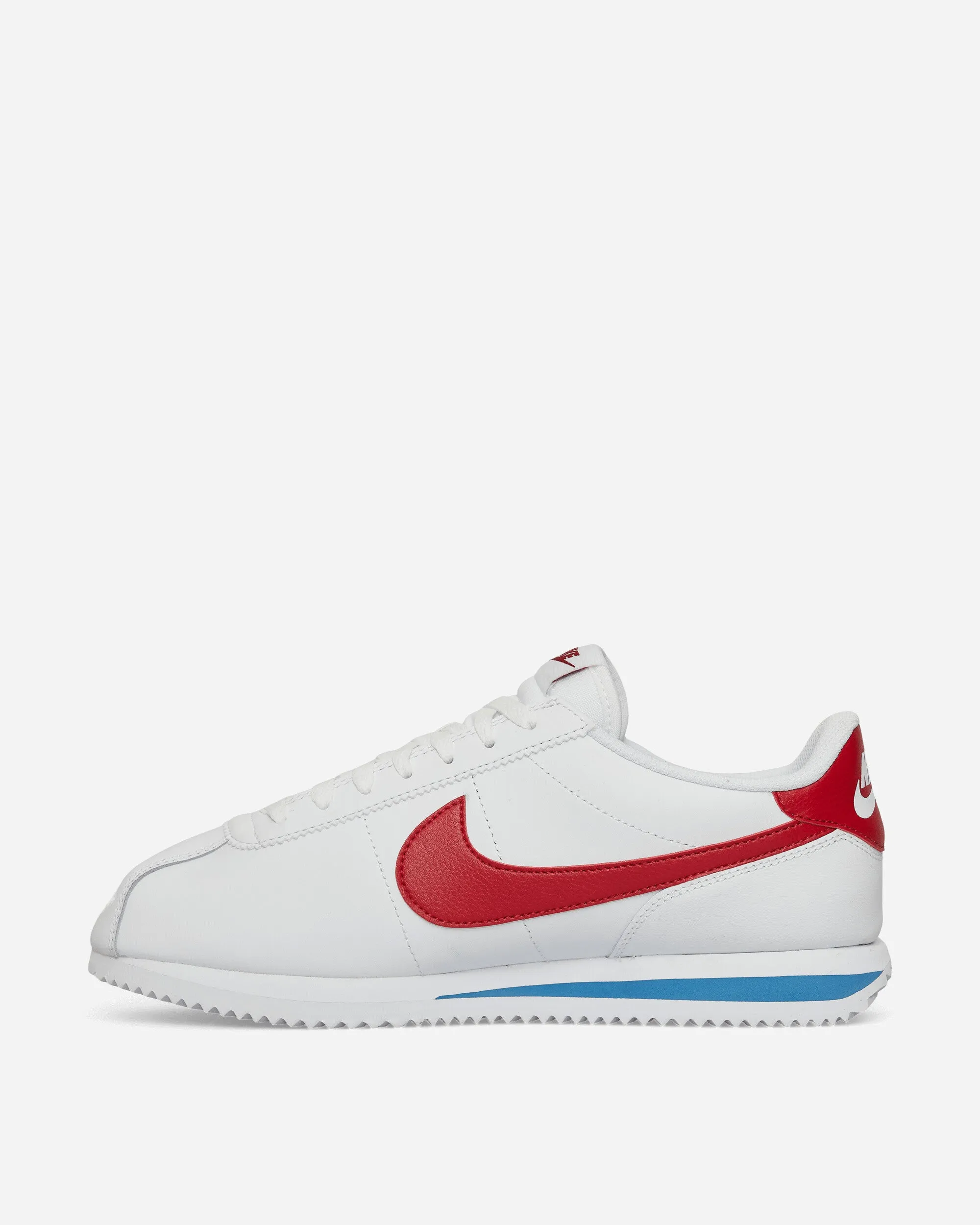 Cortez Leather Sneakers White / Varsity Red Compression Resistant EVA CushionedInsole