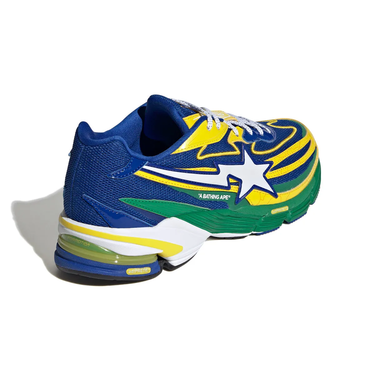 Luxe sole professional athletes' gear   Bape Orketro 'Yellow Blue Green'