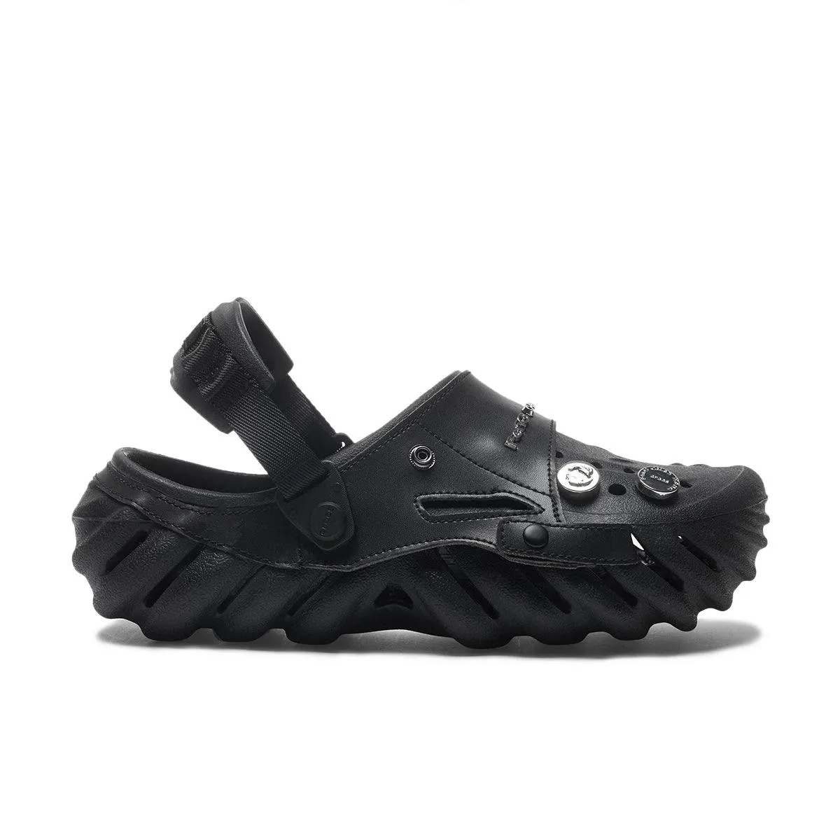   Crocs 2-In-1 Echo Clog 'Black' Padded cushioning