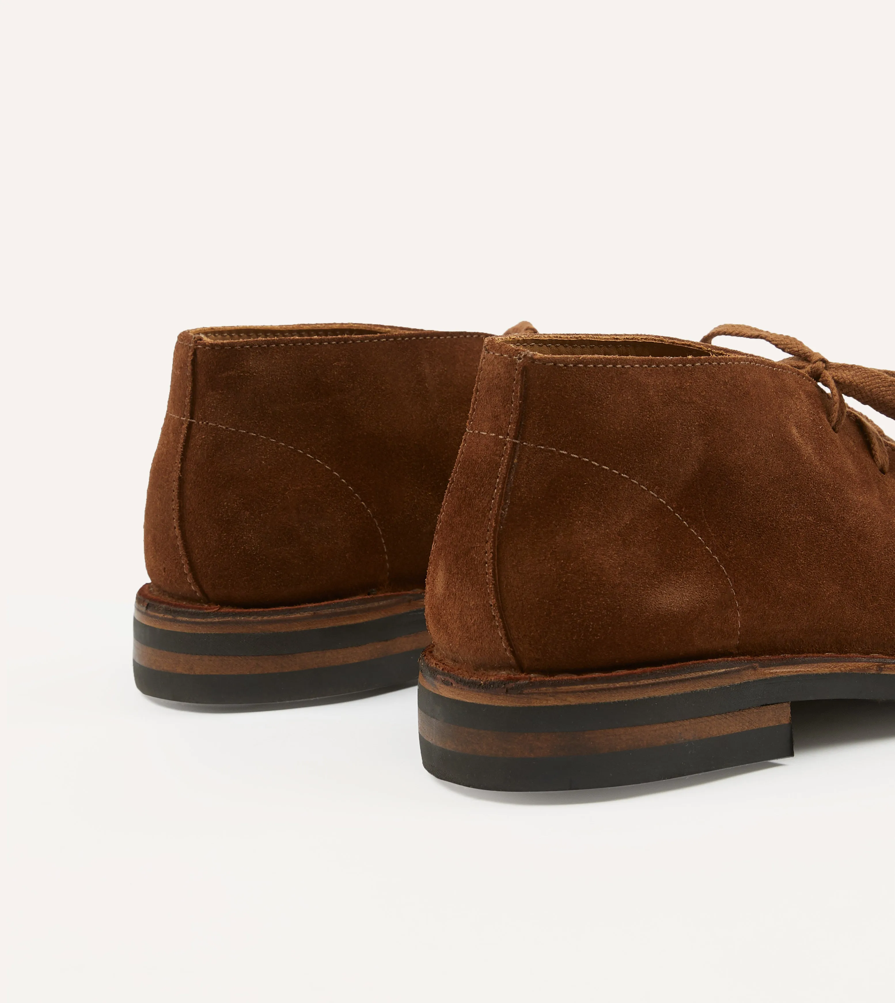 Odor Resistant Crosby Moc-Toe Chukka Boot Light Brown Roughout Suede with Rubber Sole