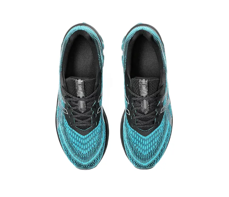 Soft Fabric Smart Ease Men's Asics Gel-Quantum 180 7 (Carbon/Lagoon)