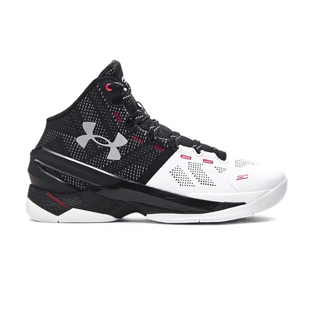 Curry 2 Retro 'White Black' side - zip funky