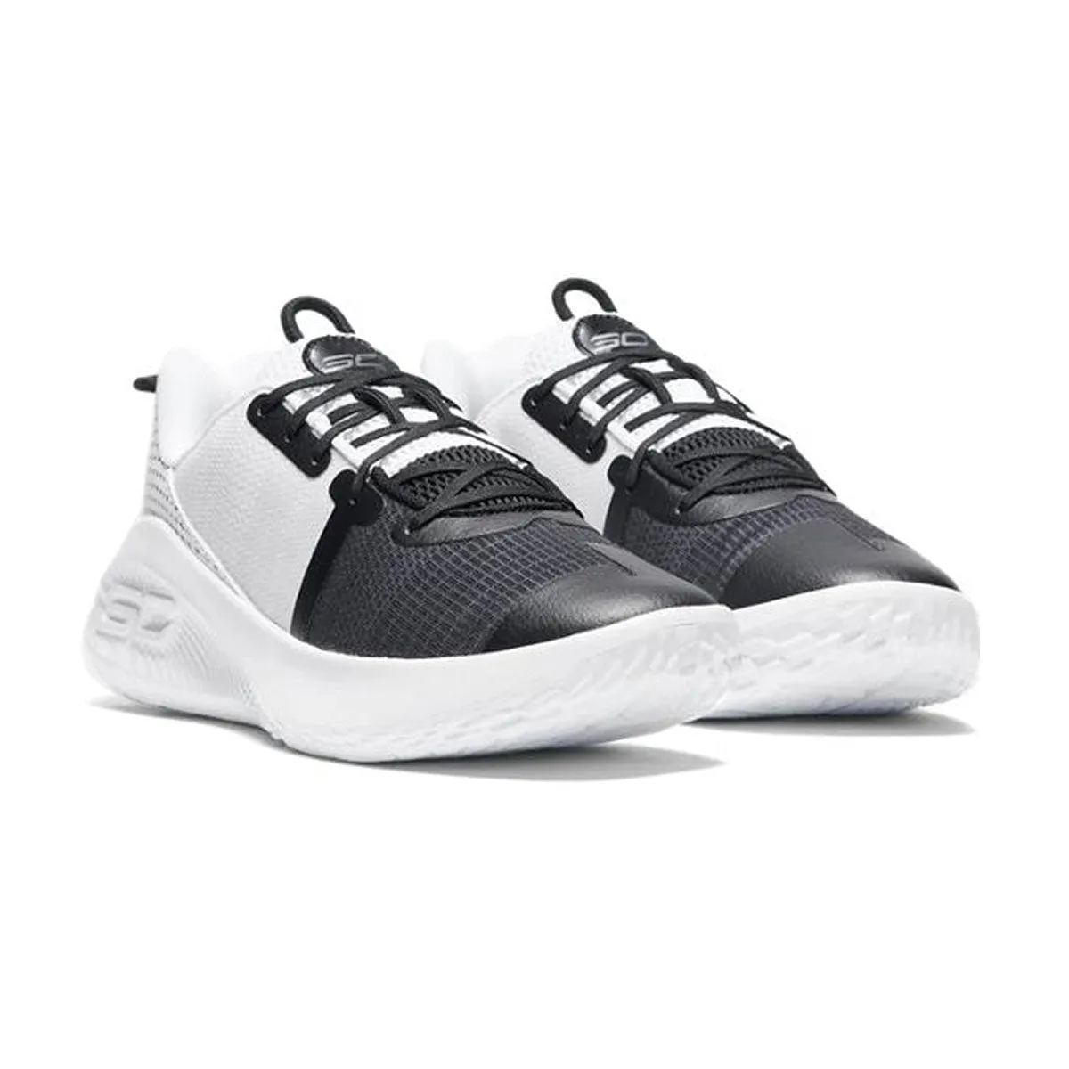 Wide-fit animal-print Curry 6 Flotro 'Black White'