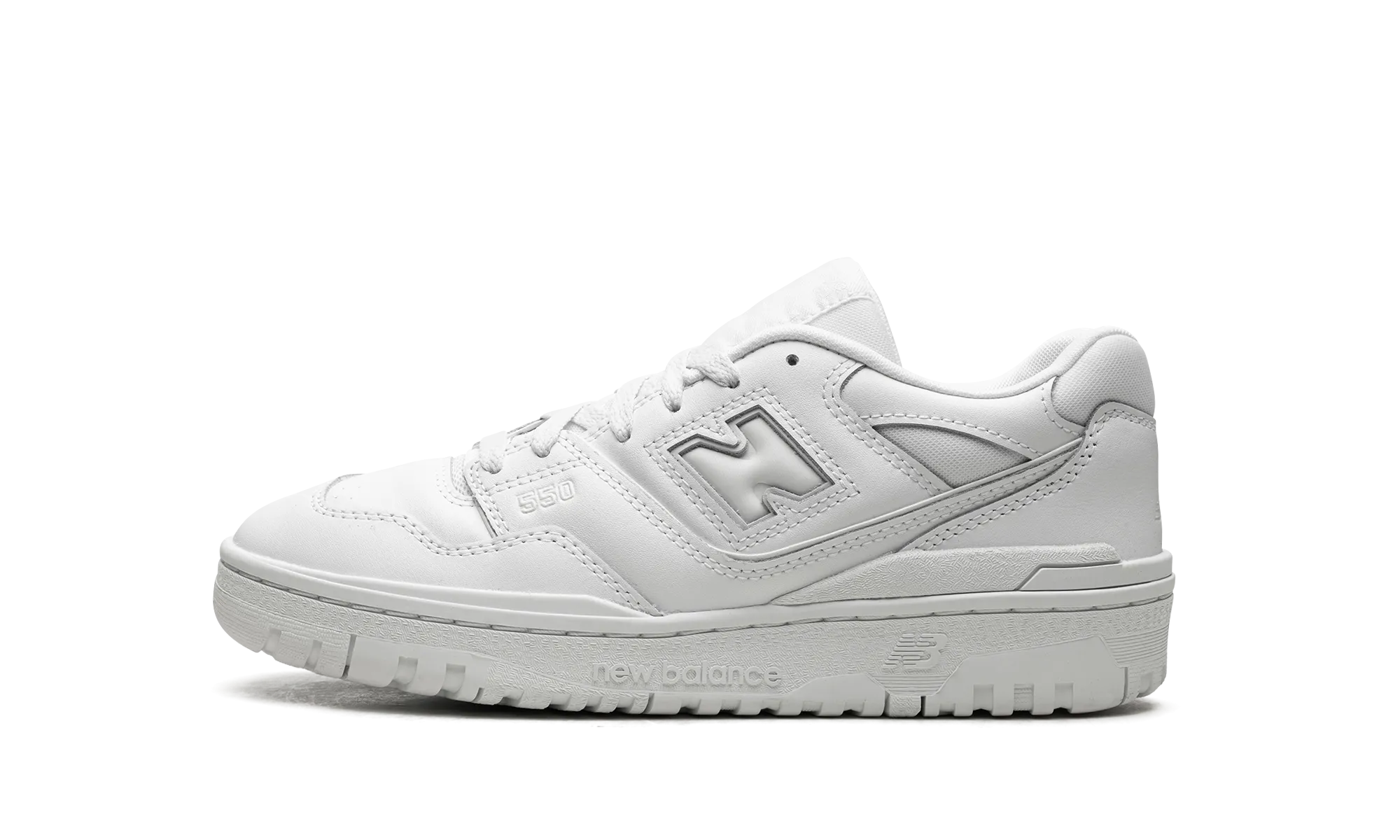 550 GS "White / White" speed development running shoe promotion
