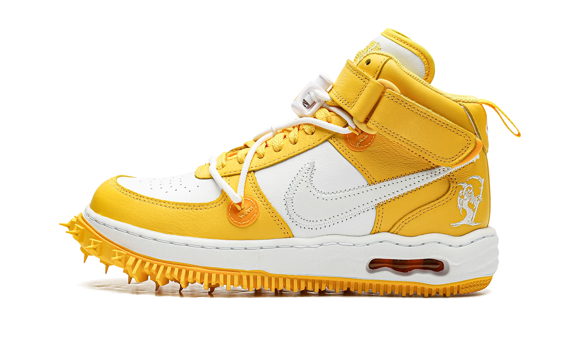 Air Channels Quick Dry Fabric Air Force 1 Mid "Off-White - Varsity Maize"
