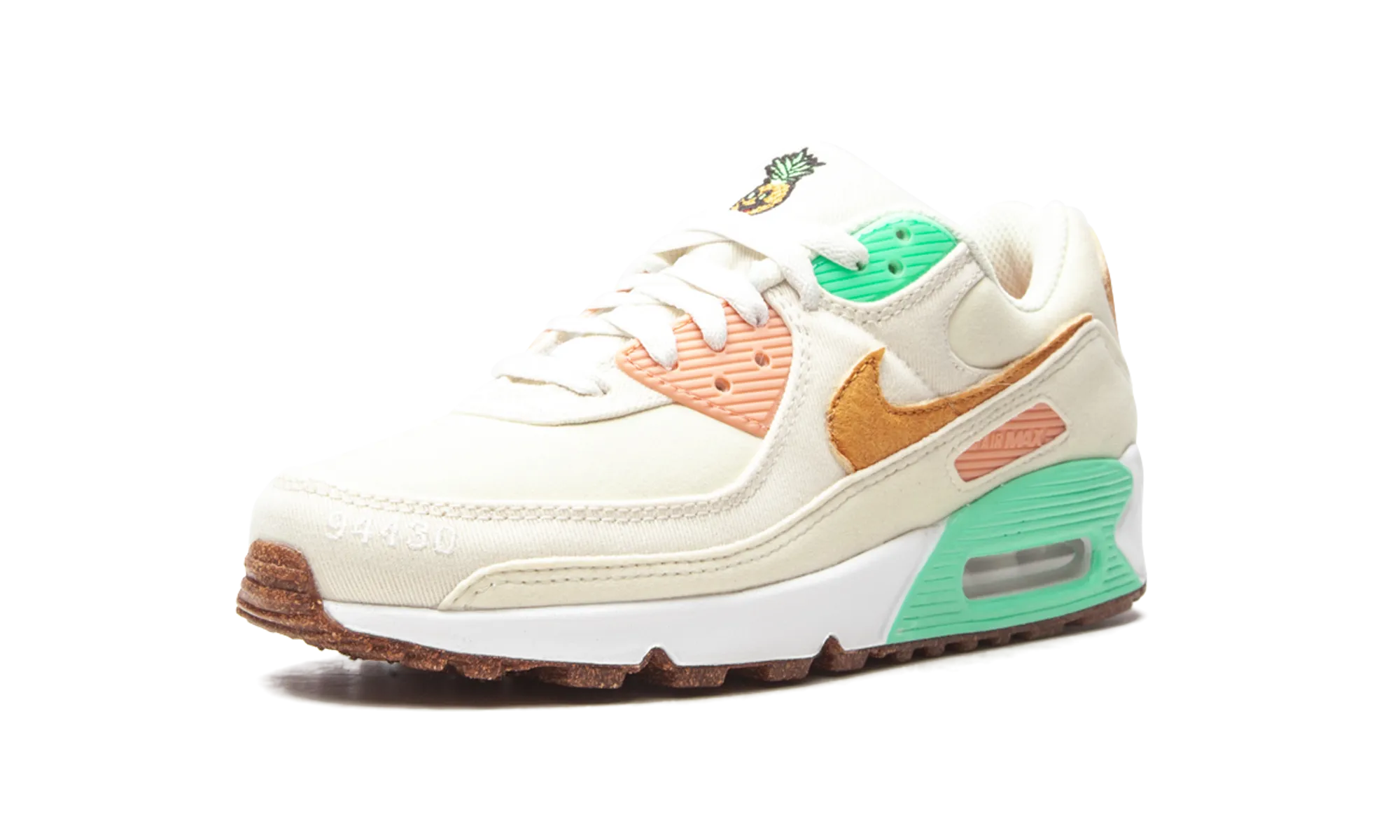 color run running wear monochromatic shoe look AIR MAX 90 LX MNS WMNS "Happy Pineapple"
