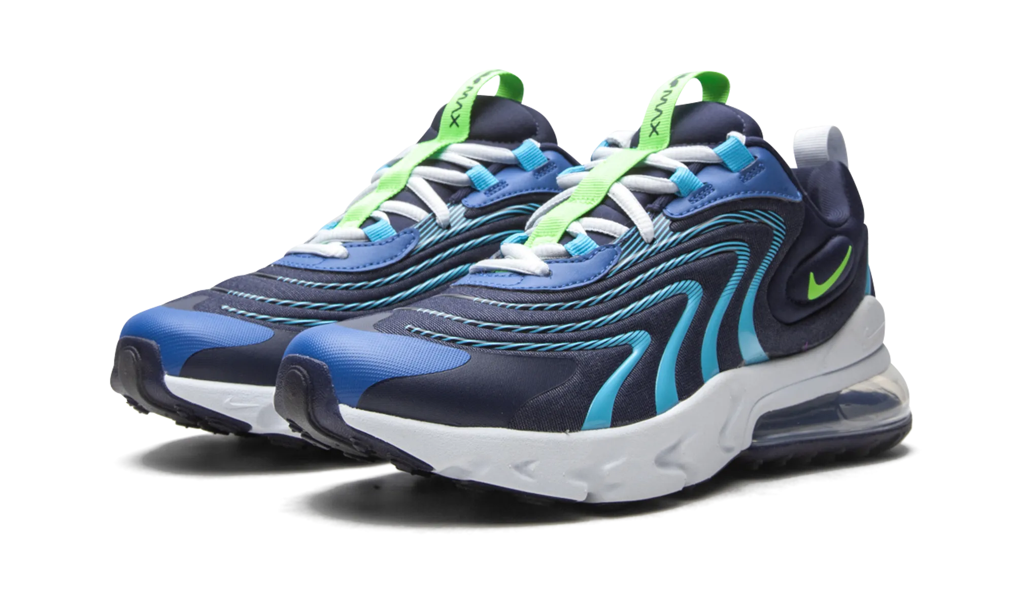 professional athletes Air Max 270 React ENG GS "Blackened Blue"