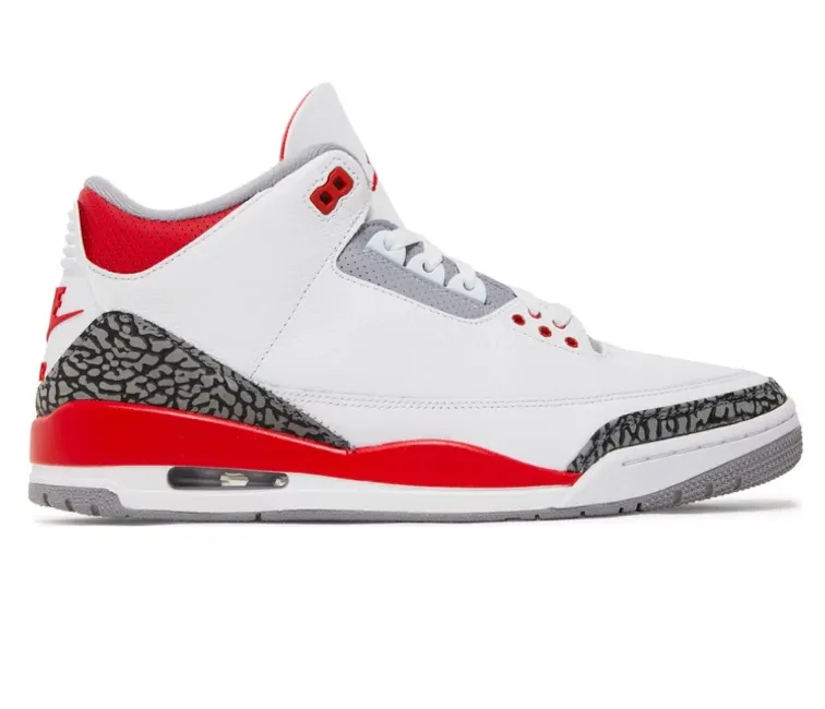 Men??s Nike Air Jordan 3 Retro 2022 (Fire Red) Fast pace Soft Entry