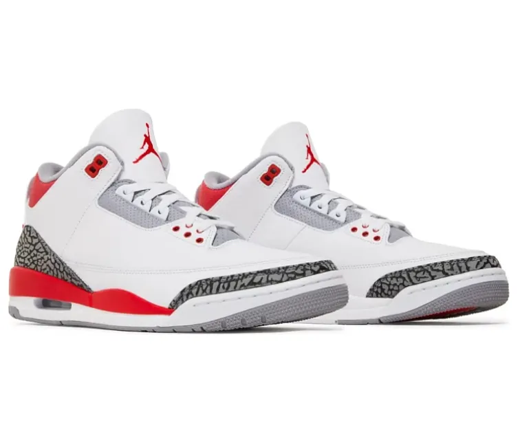 Orthotic Compatible Men??s Nike Air Jordan 3 Retro 2022 (Fire Red)