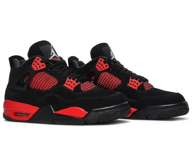 Quick Break Adaptive Fit System Men's Nike Air Jordan 4 Retro (Red Thunder)