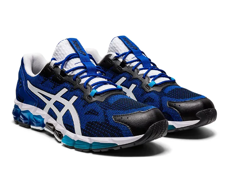 Men's Asics Gel-Quantum 360 6 (Black/Blue/White) Durable TPU Durable Lacing System